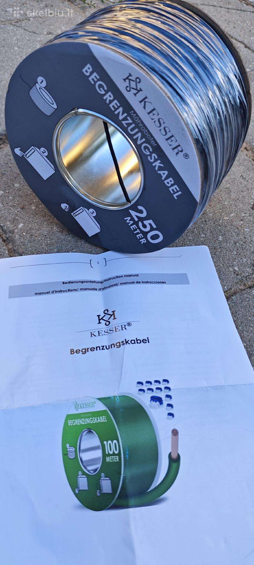 Vejos roboto ribojimo kabelisą