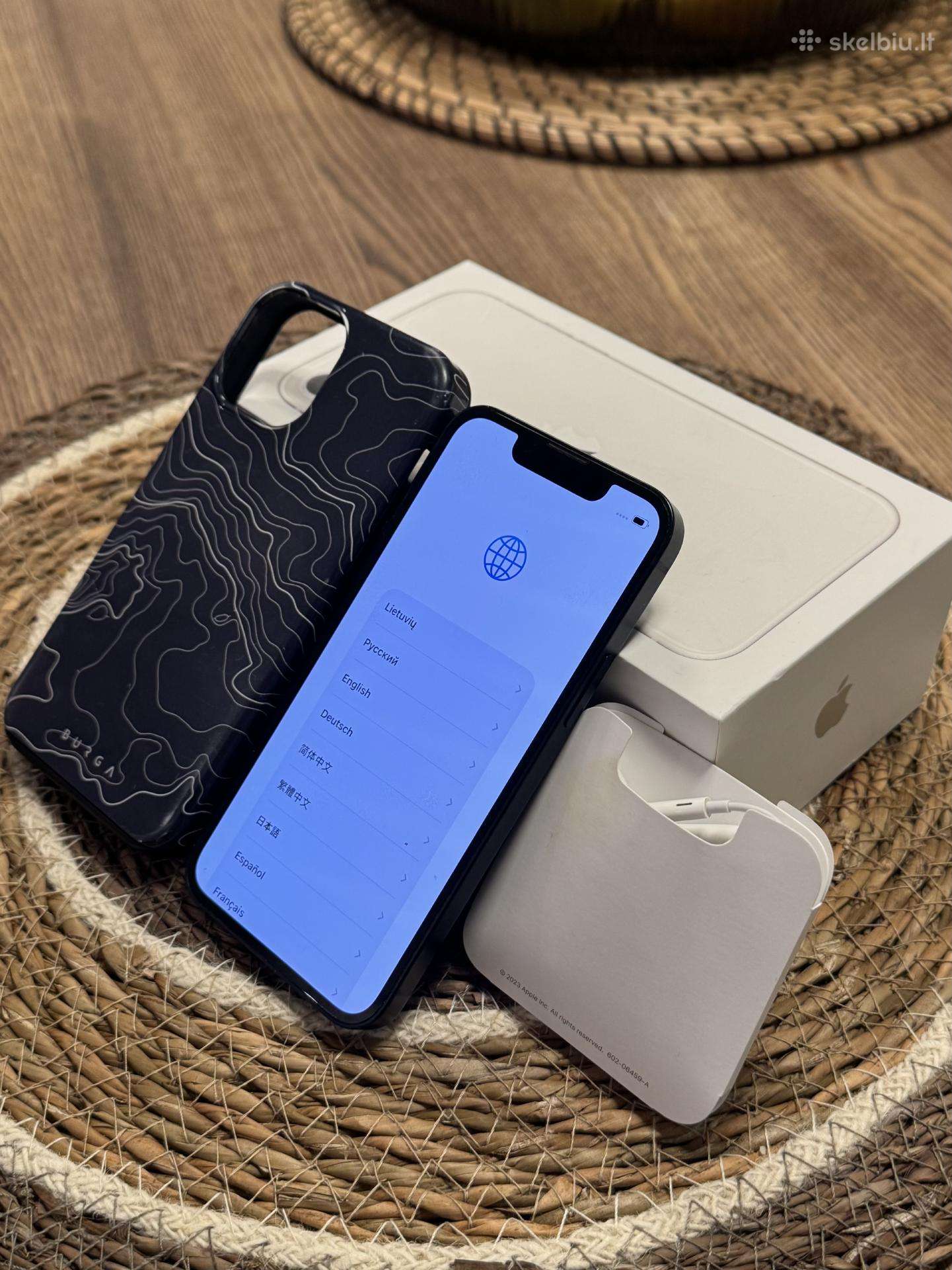 iPhone 13 mini (128gb) + iPhone ausinės