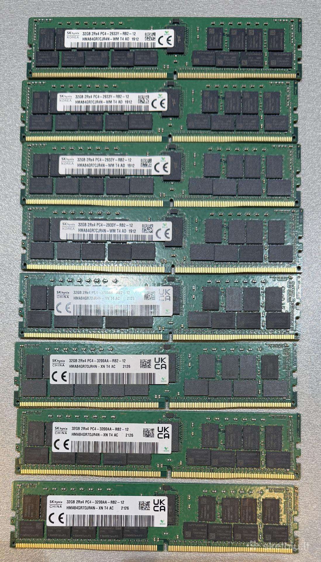 Sk hynix 32gb 2rx4 pc4 2933y rb2 12