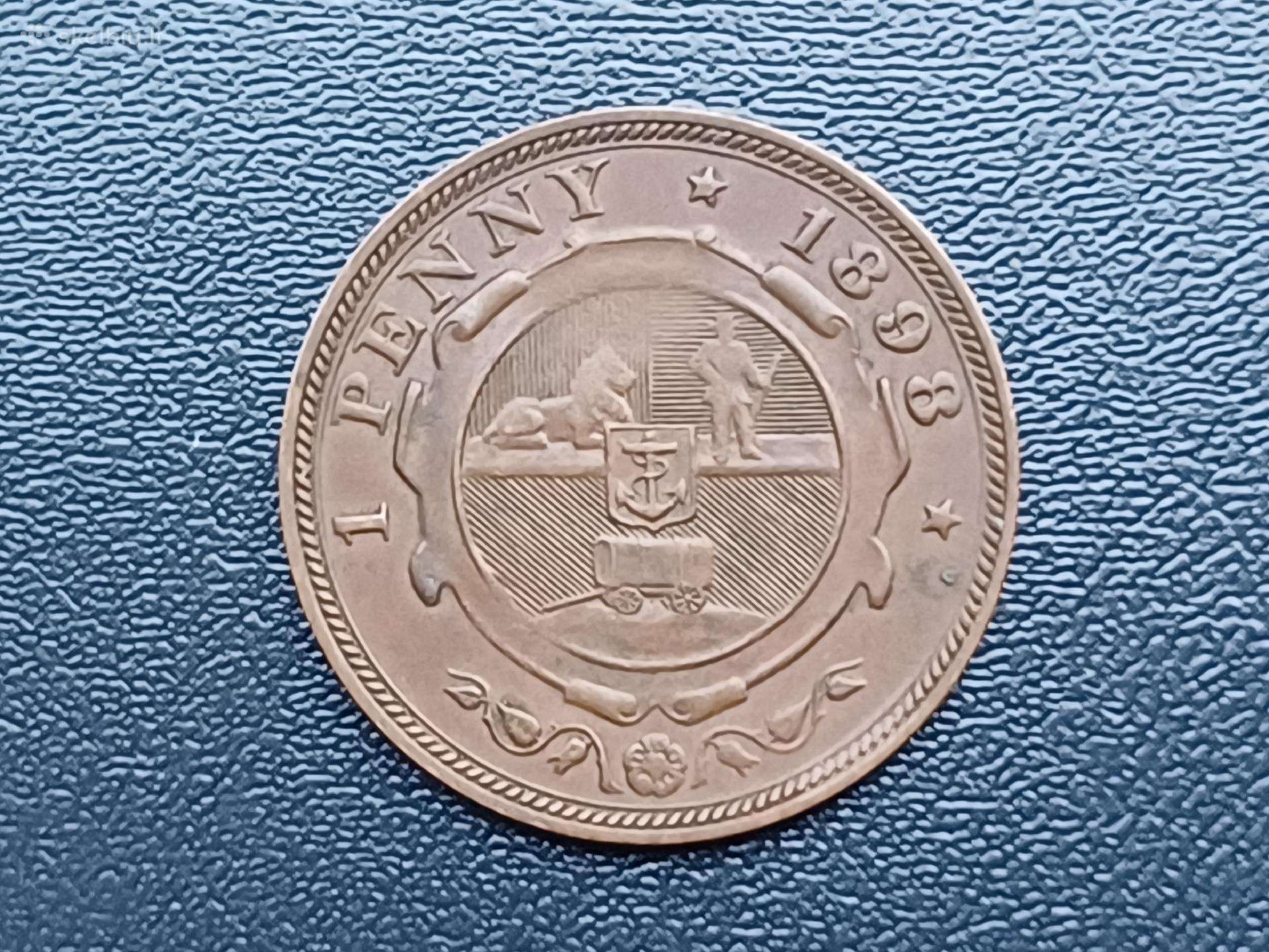 1 penny 1898m. Pietų Afrika.