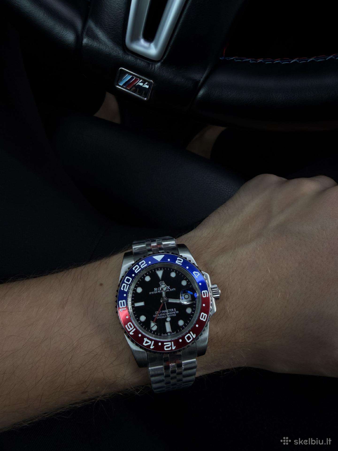 Gmt Master II Pepsi 40mm automatinis laikrodis