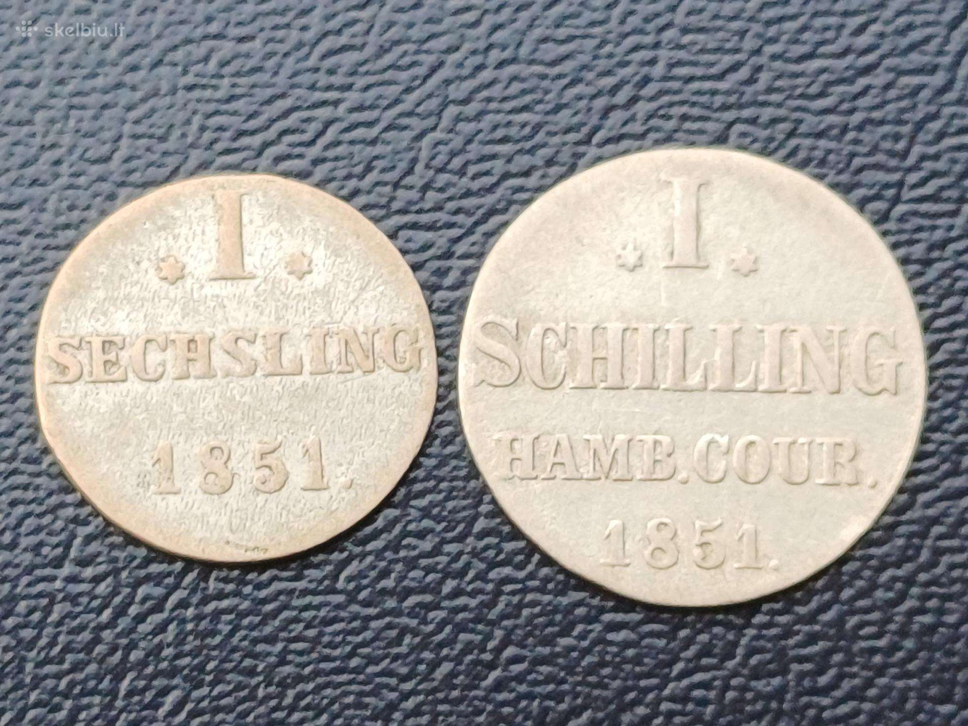 Hamburgas 1851m. Sidabras