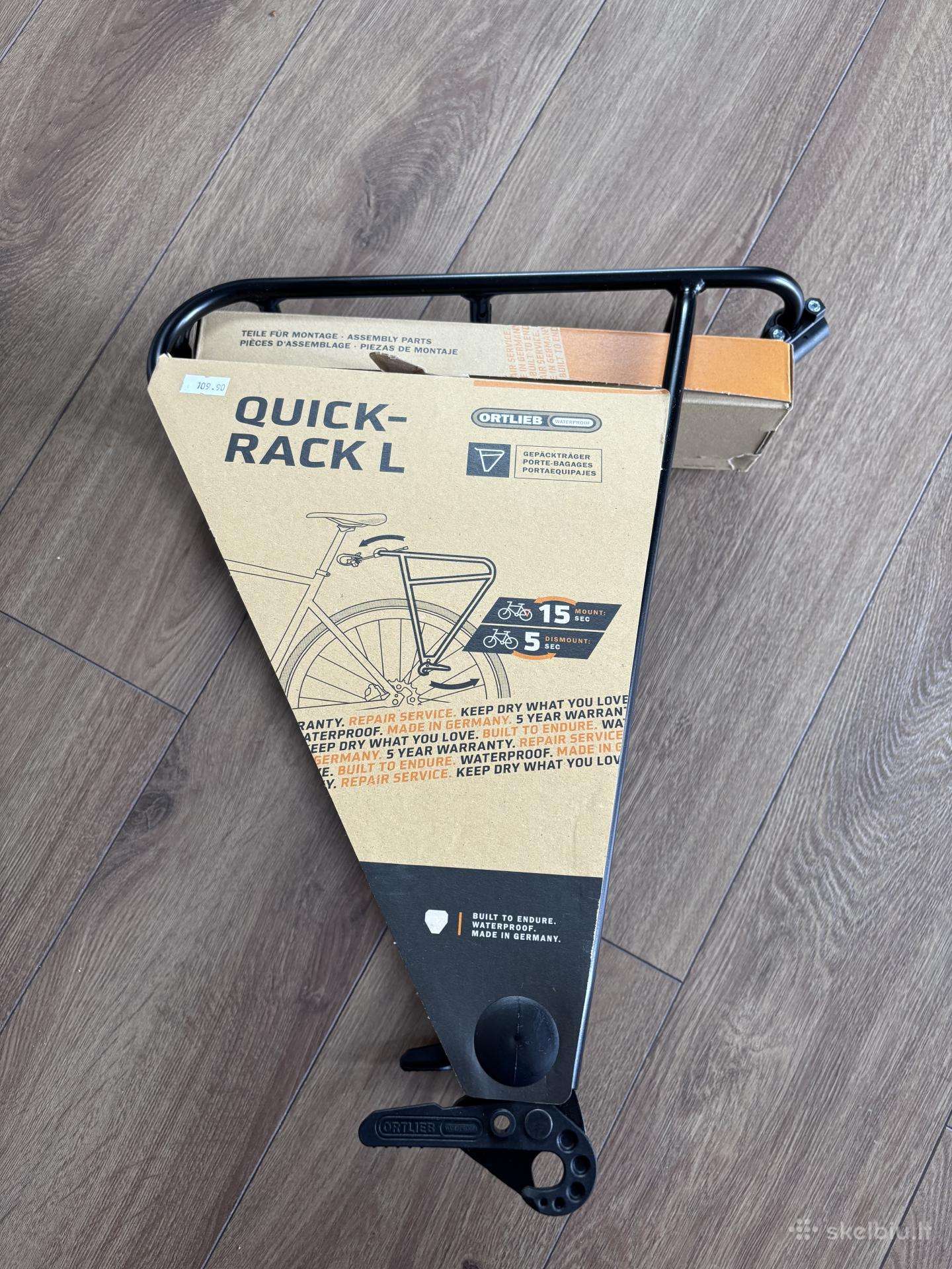 Ortlieb Quick-rack L ir Thru axle
