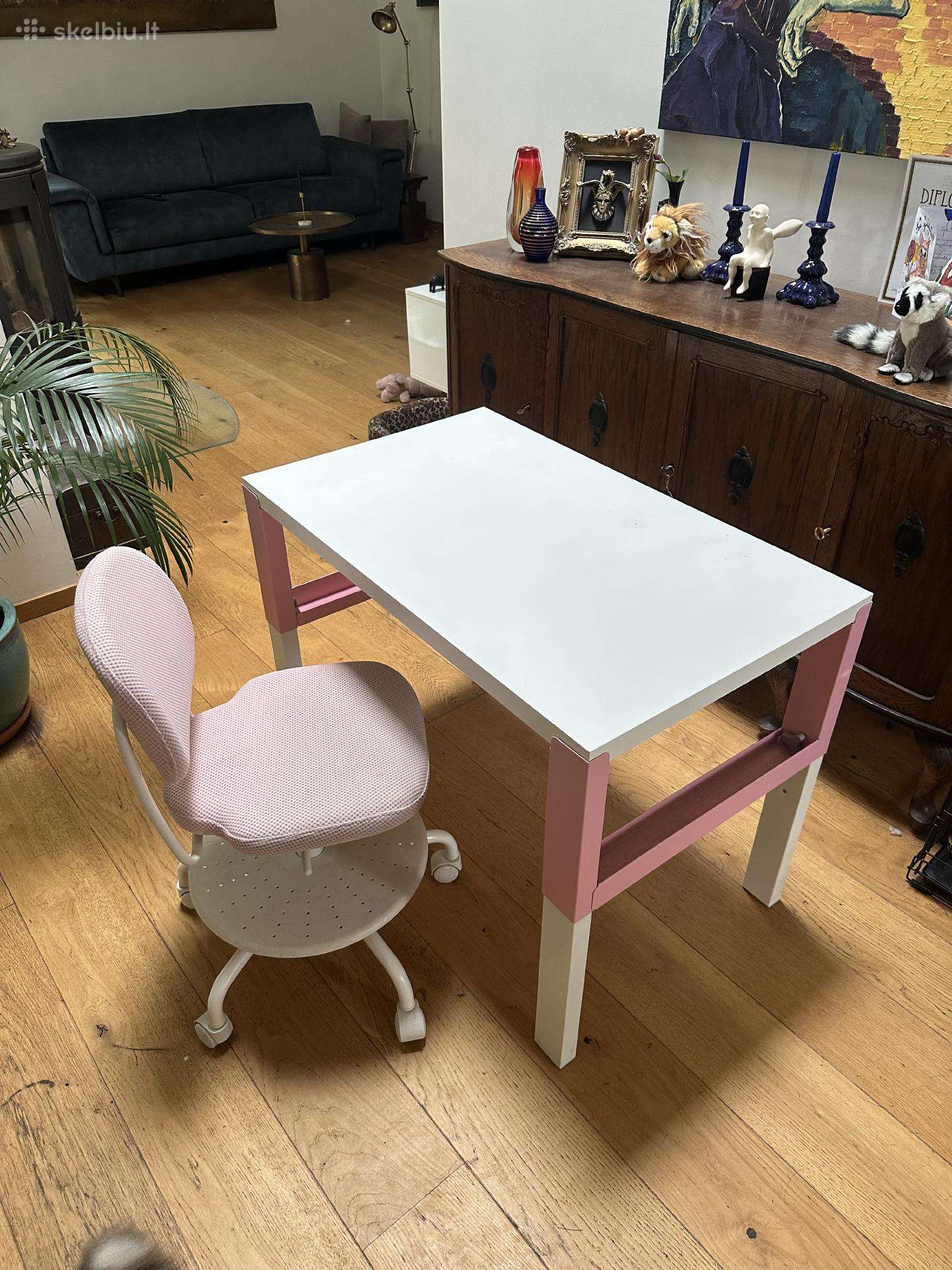 Ikea stalas su kėde