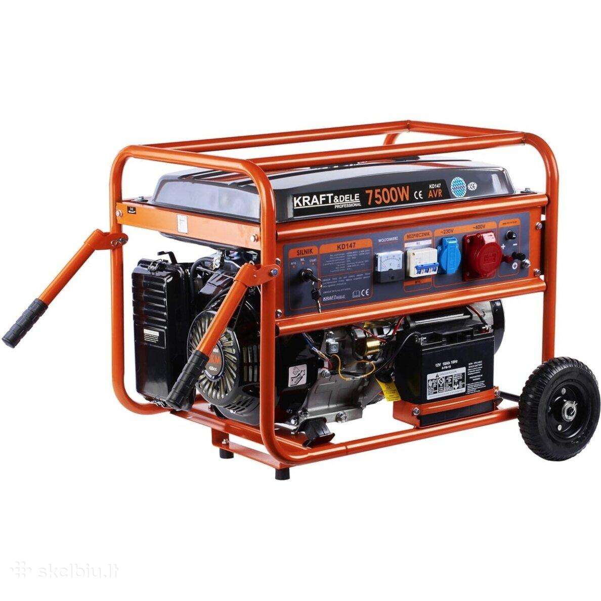 Trifazis benzininis elektros generatorius 7500w