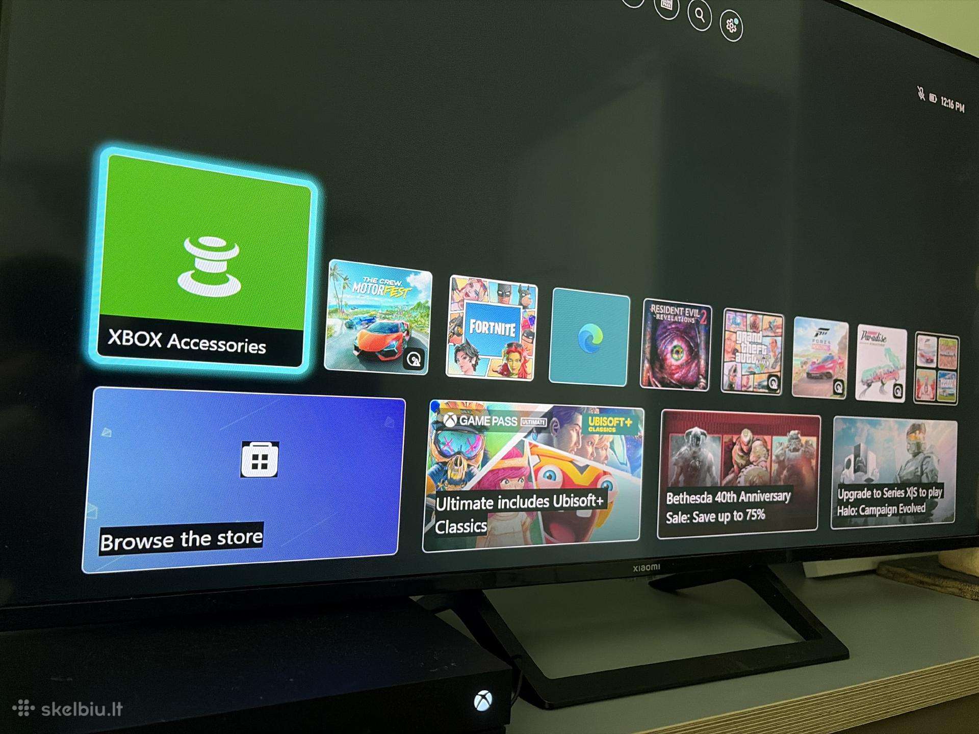 Xbox one x puikios būklės
