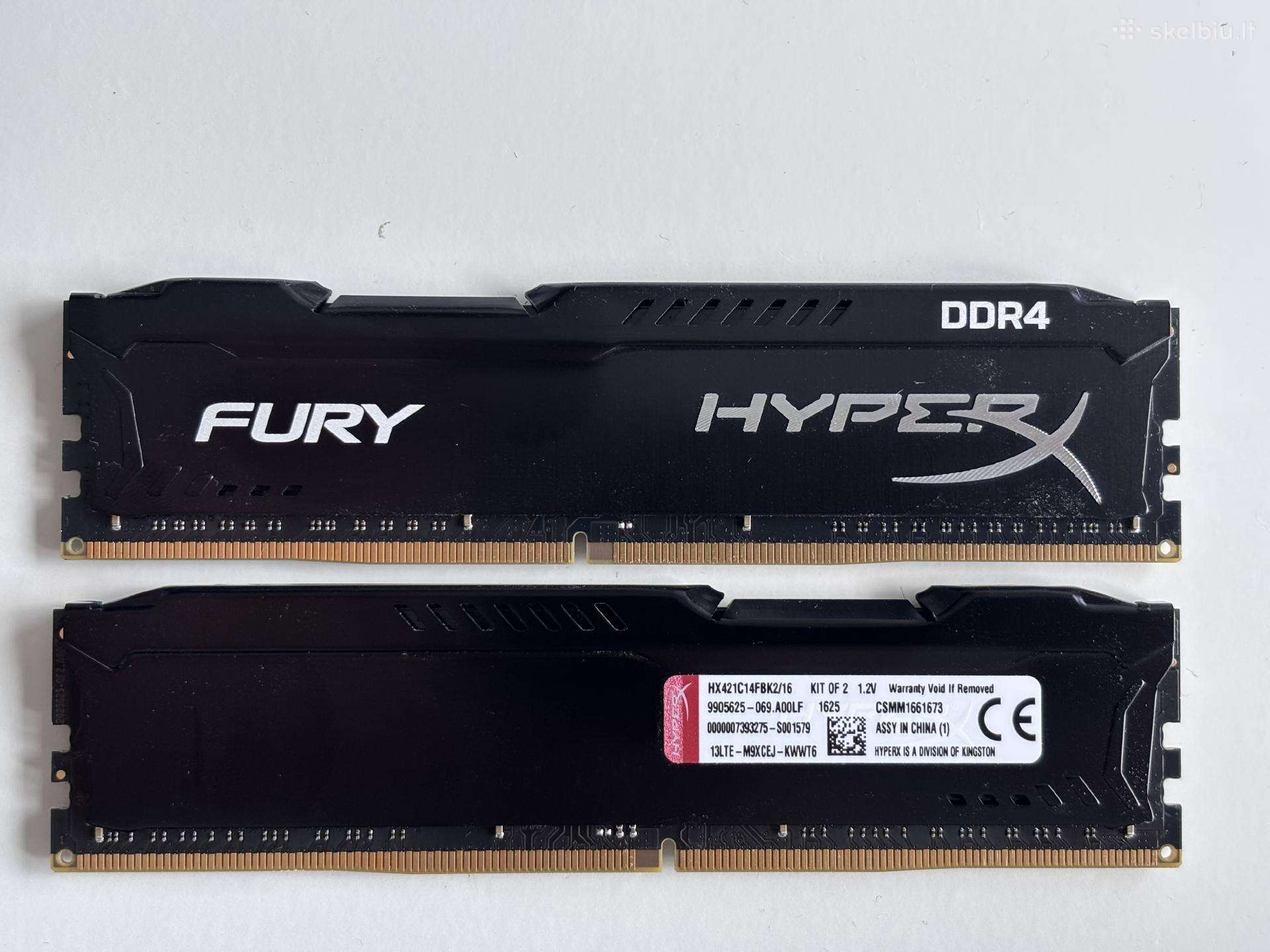 Hyperx Fury Ddr4 16gb (28gb) 2133mh