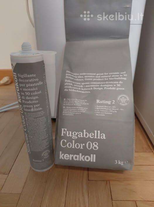 Kerakoll Fuga (3 kg) + Silikonas. Spalva 08