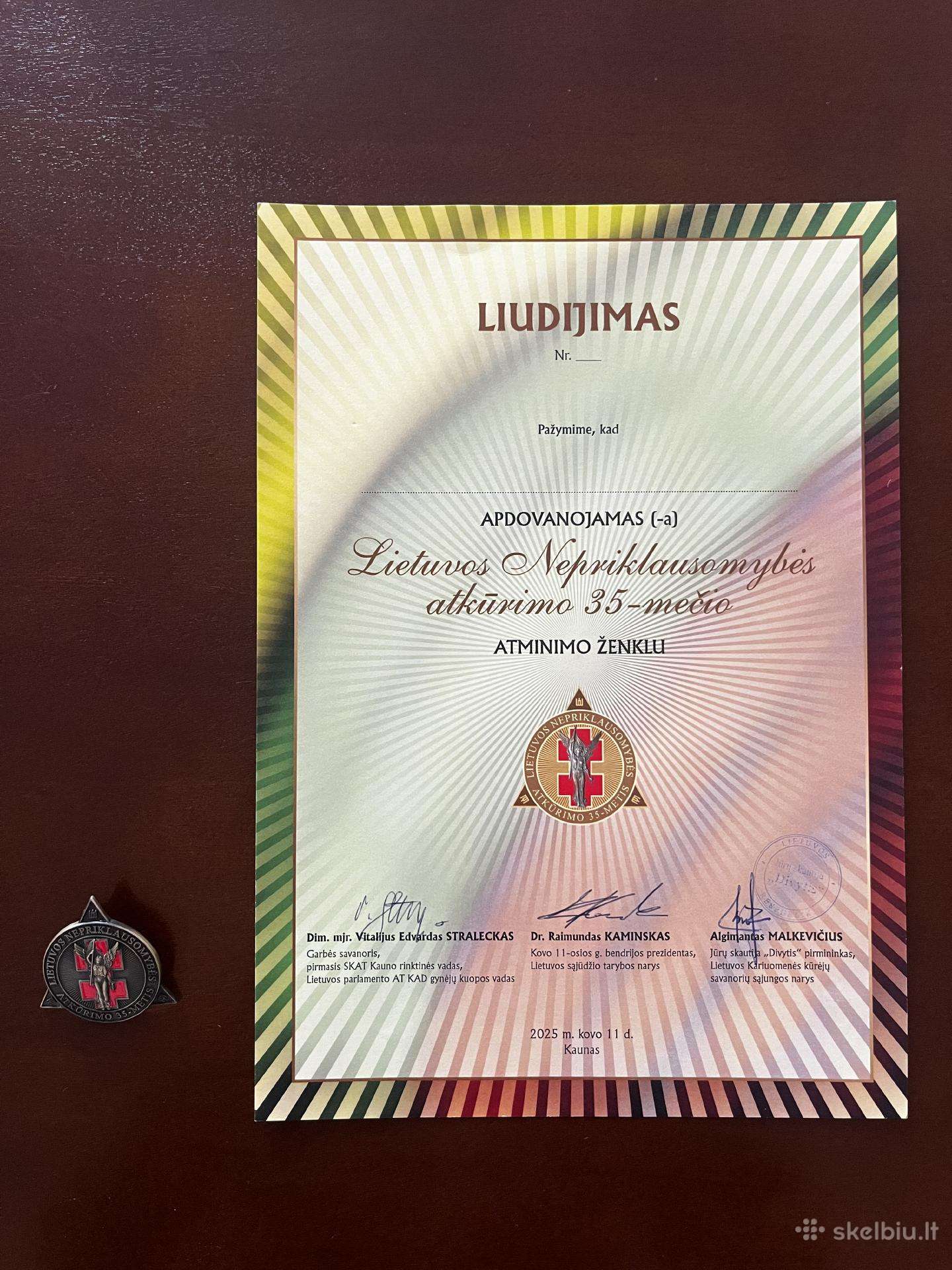 Žygio ženklas ir Liudijimas