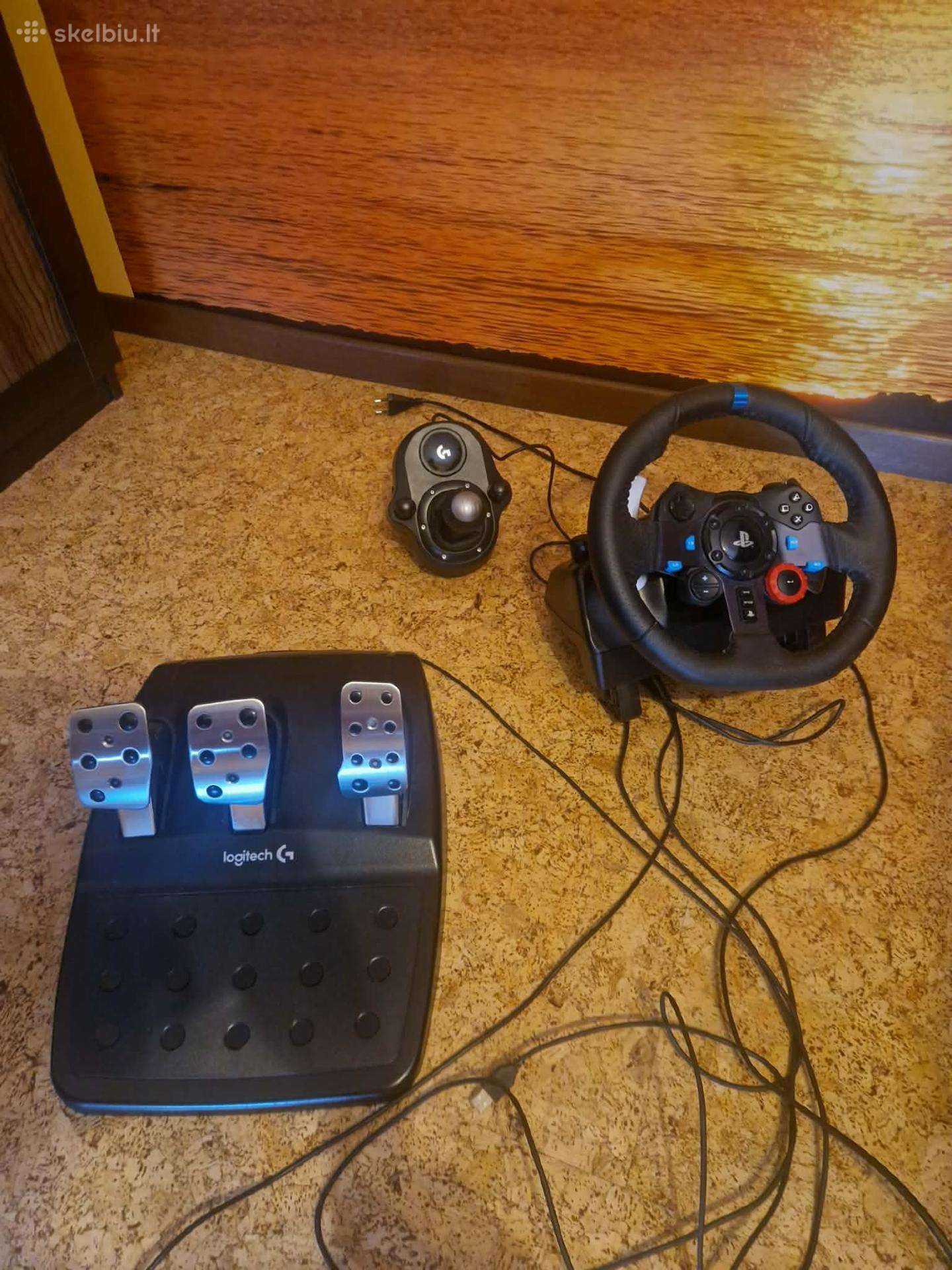 Logitech G29 vairas su pedalais ir shifteriu