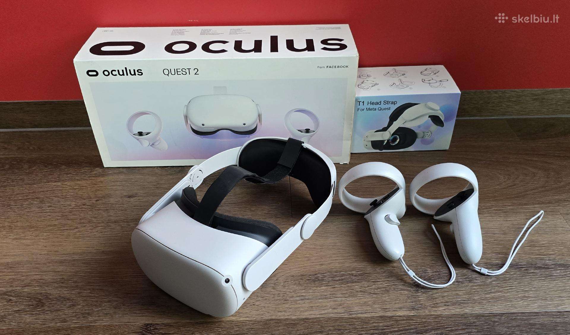 Meta Oculus Quest 2 vr akiniai su T1 Head Strap