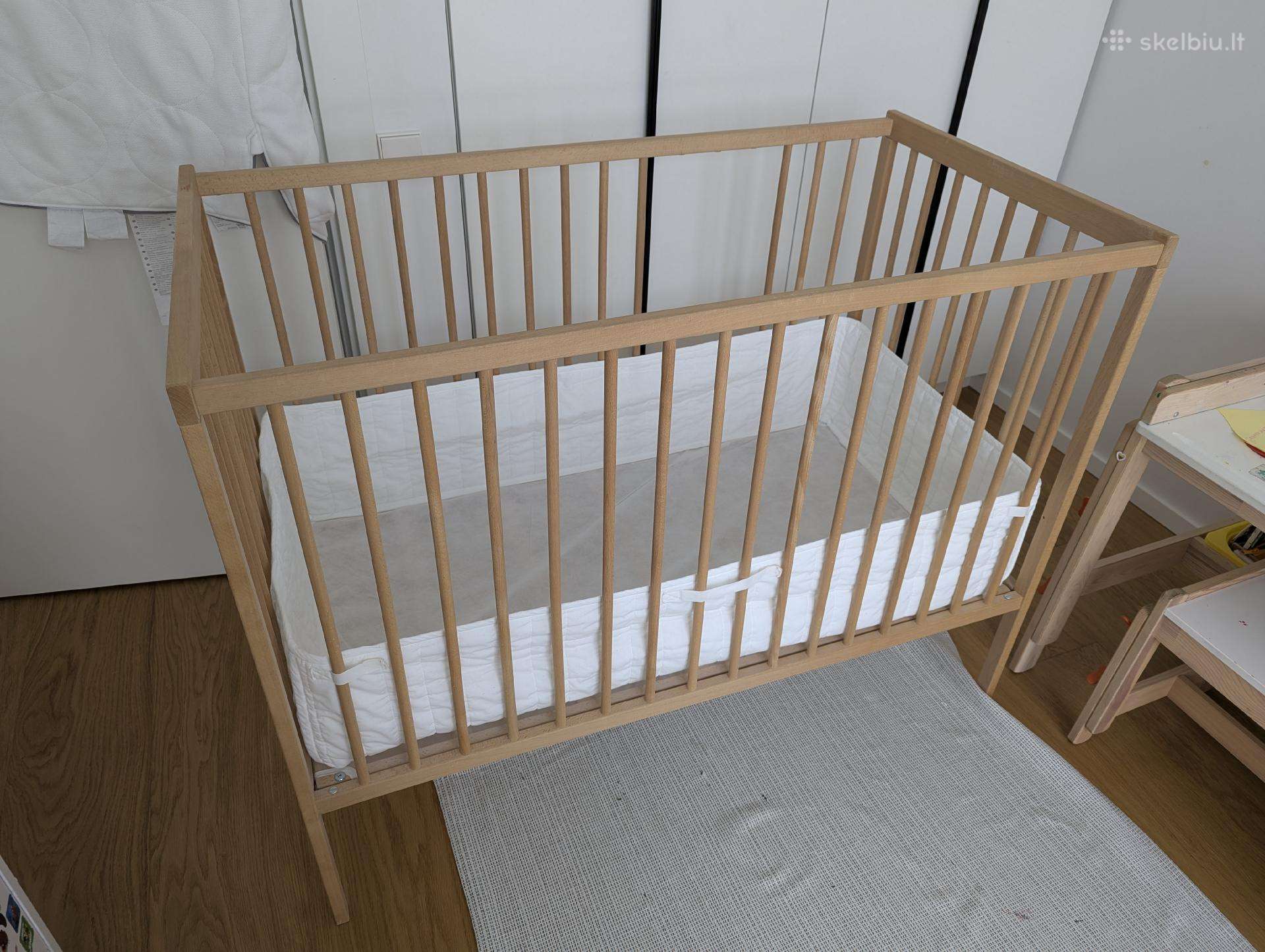 Ikea Sniglar Lovelė (60x120 cm) + čiužinys