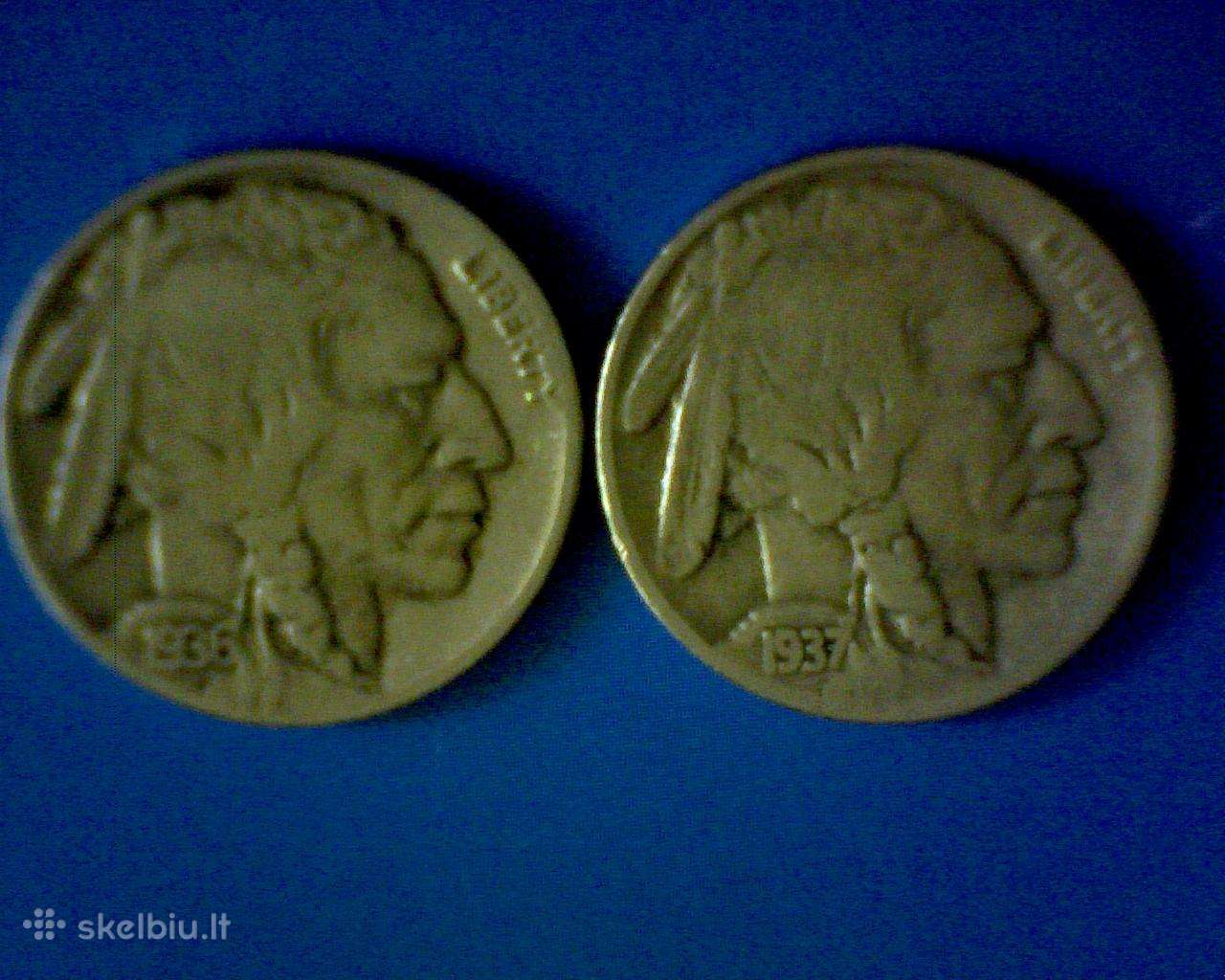 JAV 1936,1937 5 Centai
