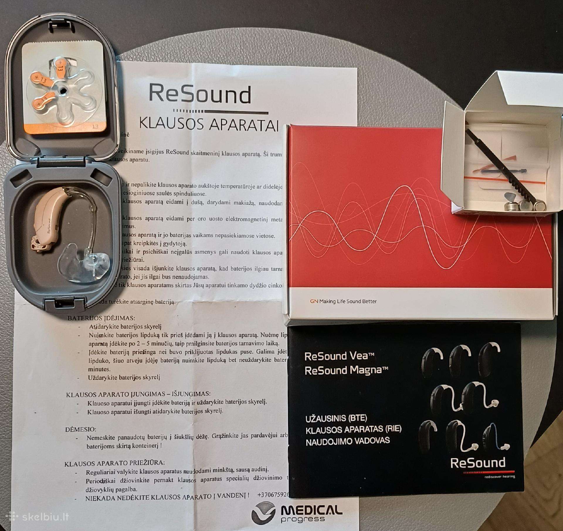 Klausos aparatas Resound Gn, digital, kaip naujas!