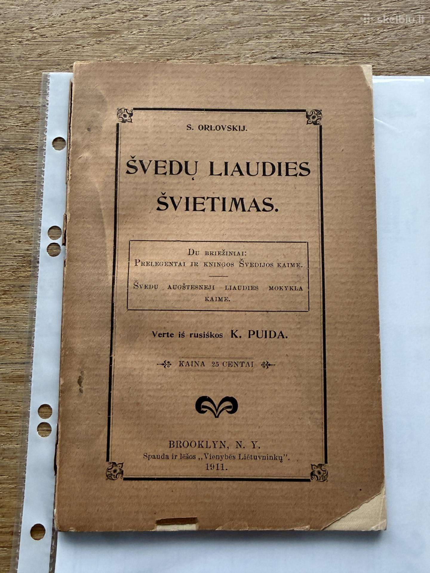 Švedų liaudies švietimas 1911 m.