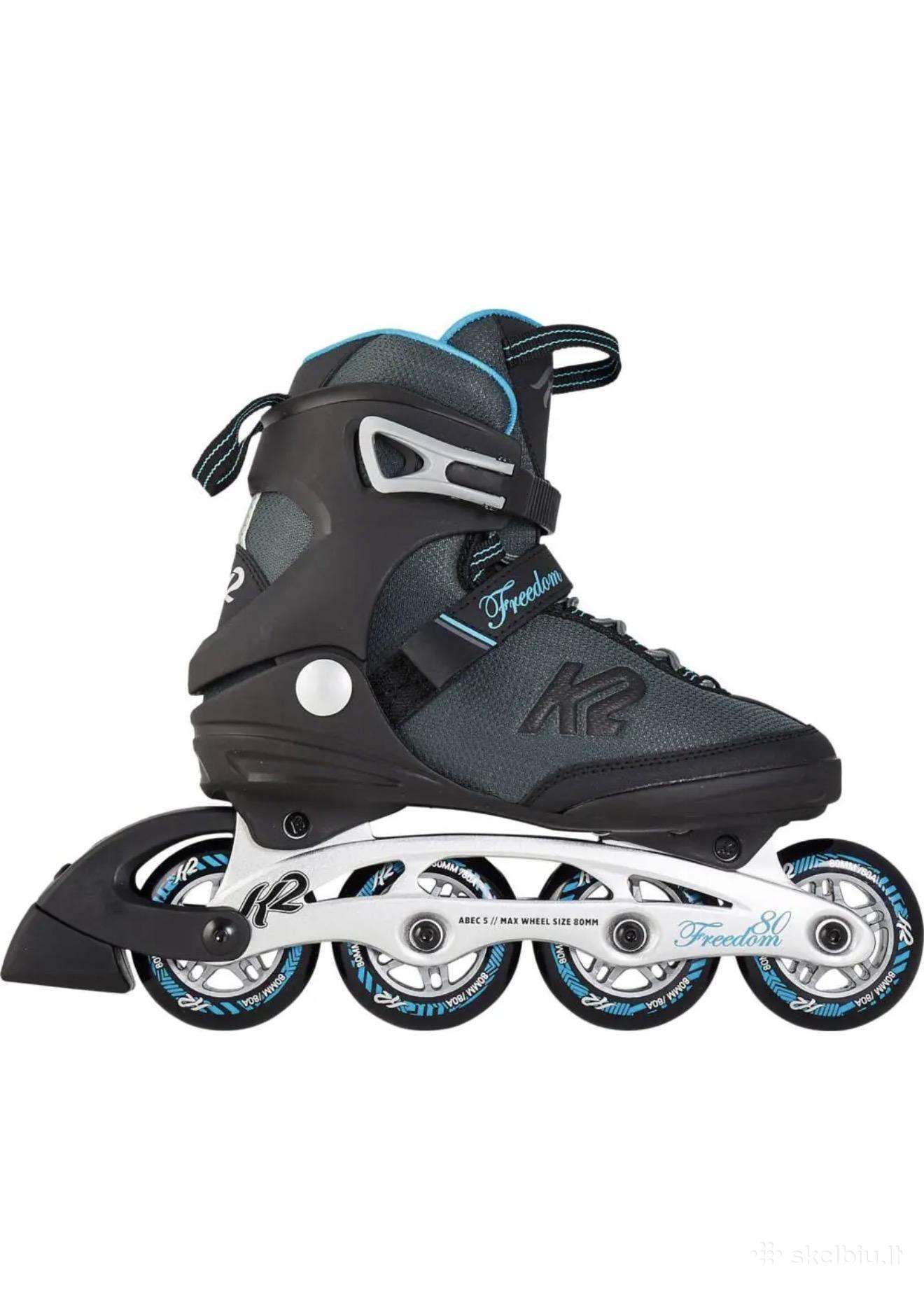 Riedučiai K2 Freedom 80 W (40 dydis, Skatepro)