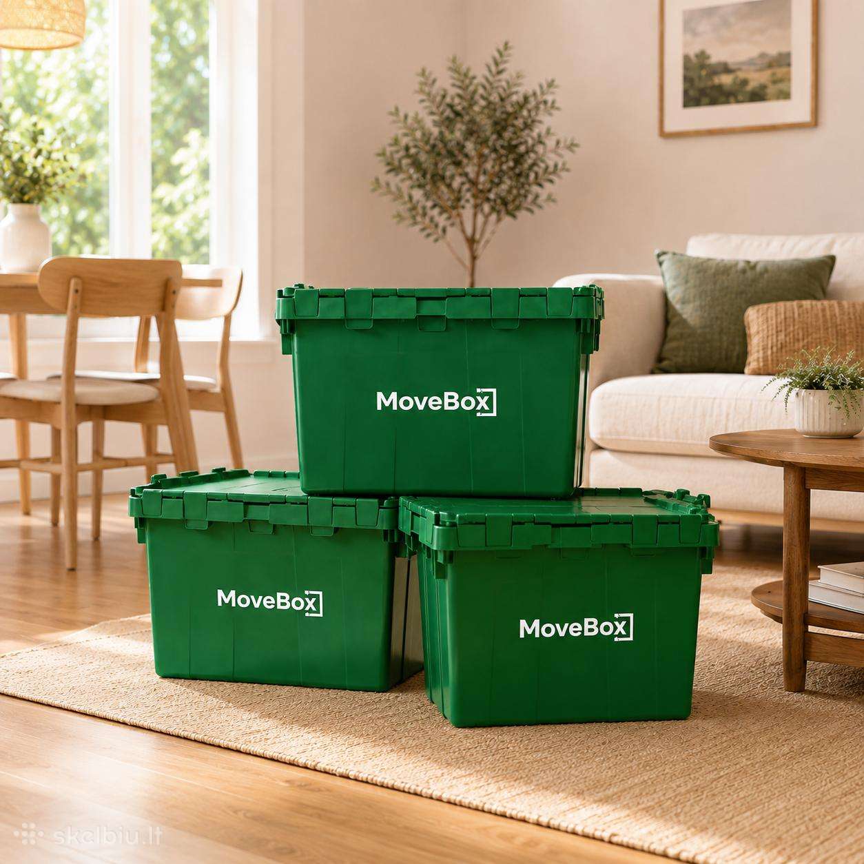 Plastikinės dėžės persikraustymui / logistikai