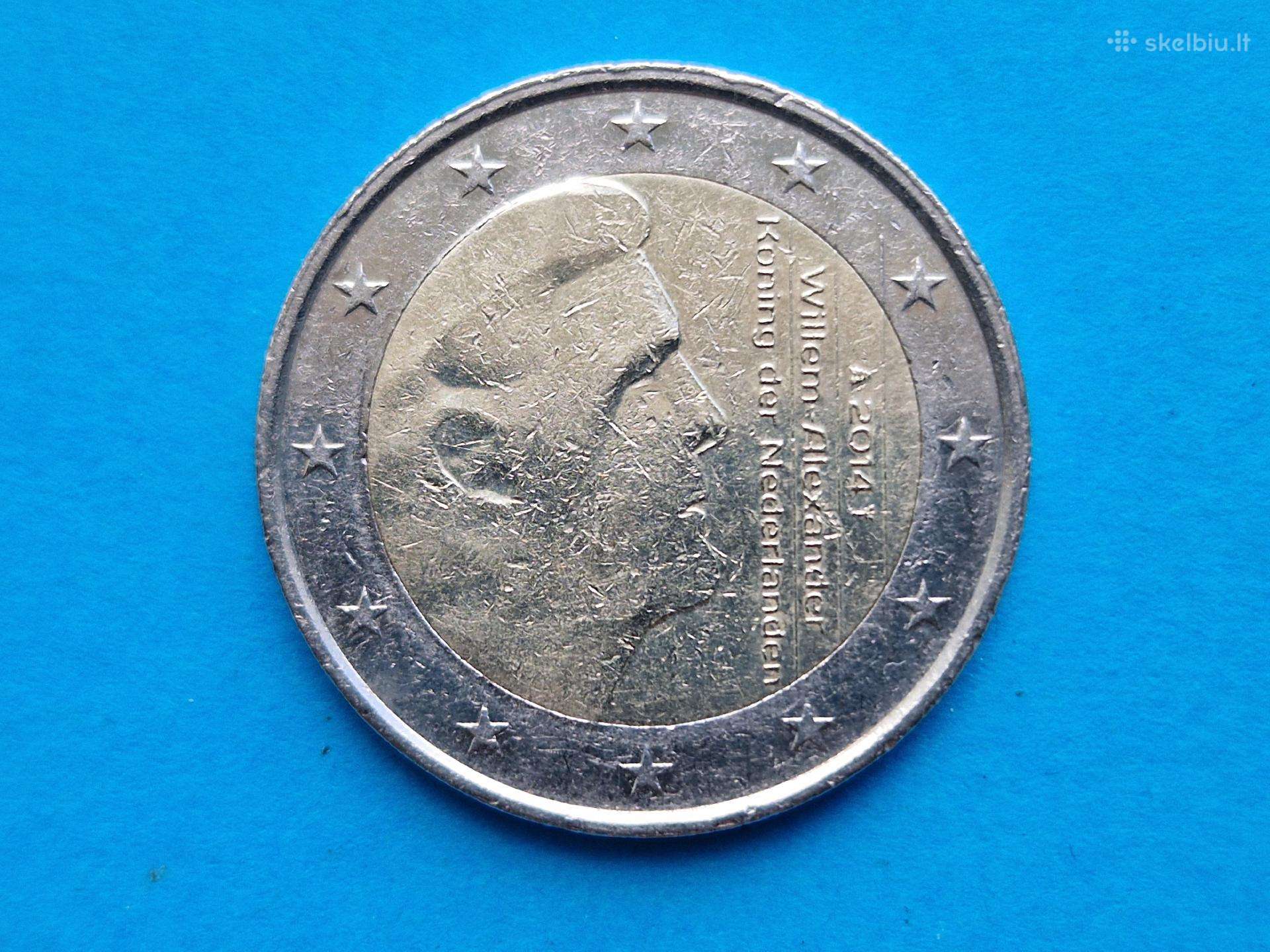 Nyderlandų Karalystės 2 eurų nominalo moneta 2014