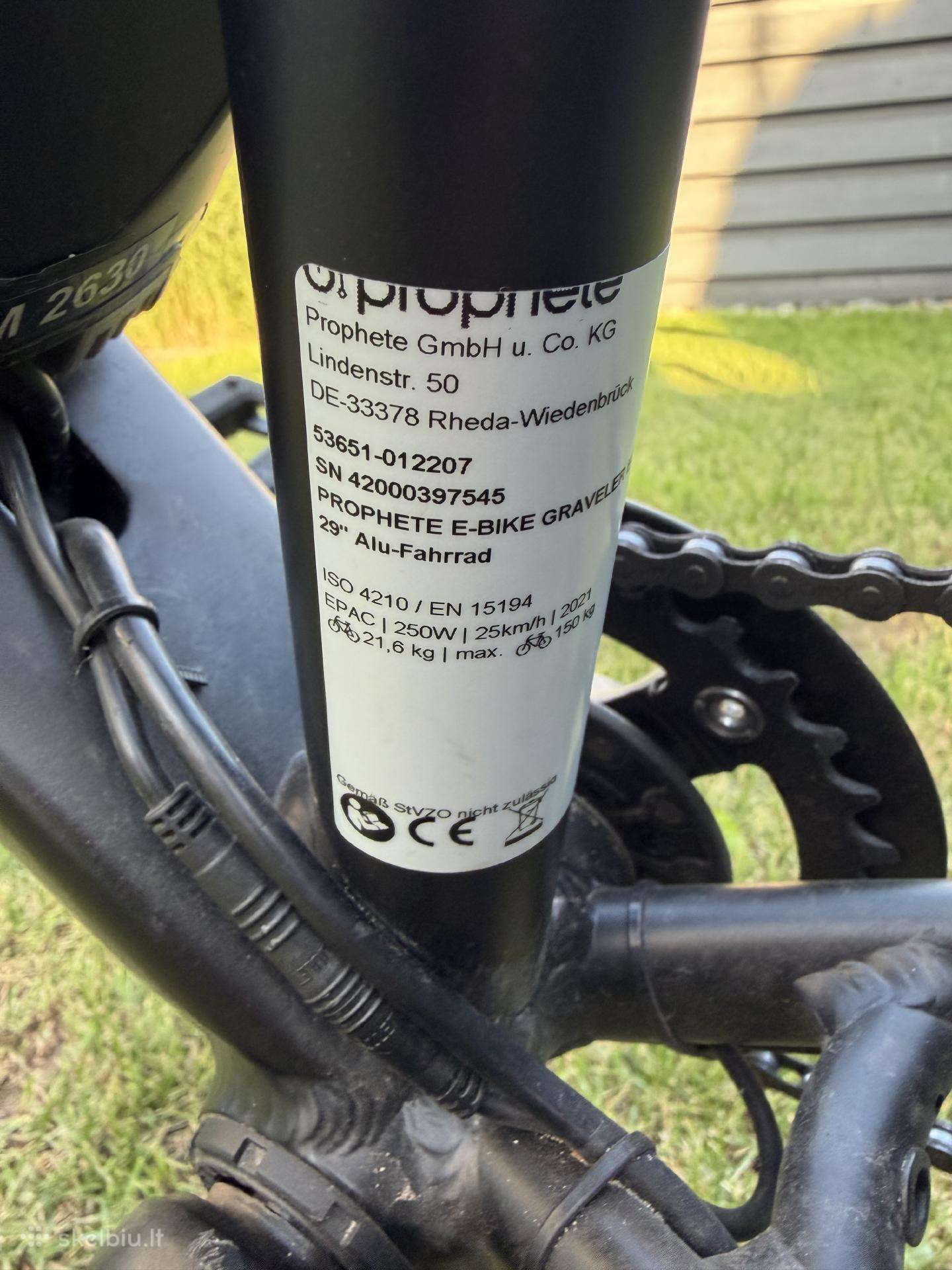 Electric bike Prophete 27.5″