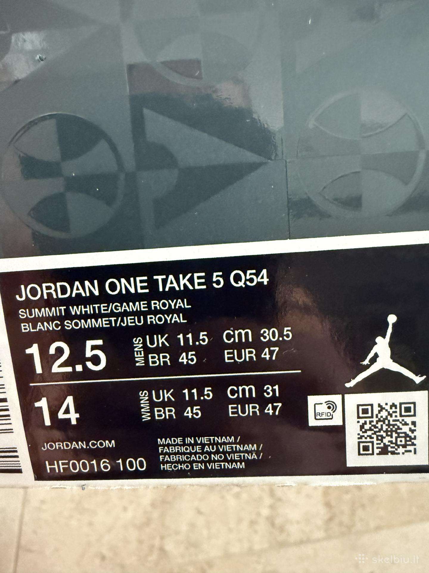 Parduodami Jordan One Take 5 batai 47 dydžio