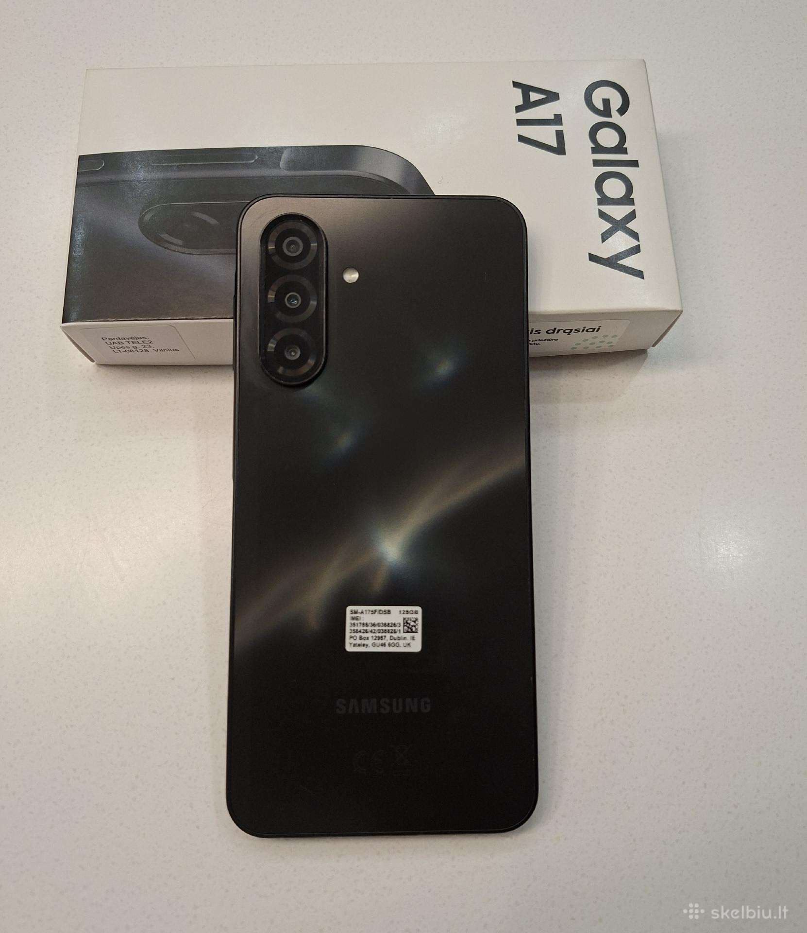 Parduodamas Samsung A17 4gb/128gb Black