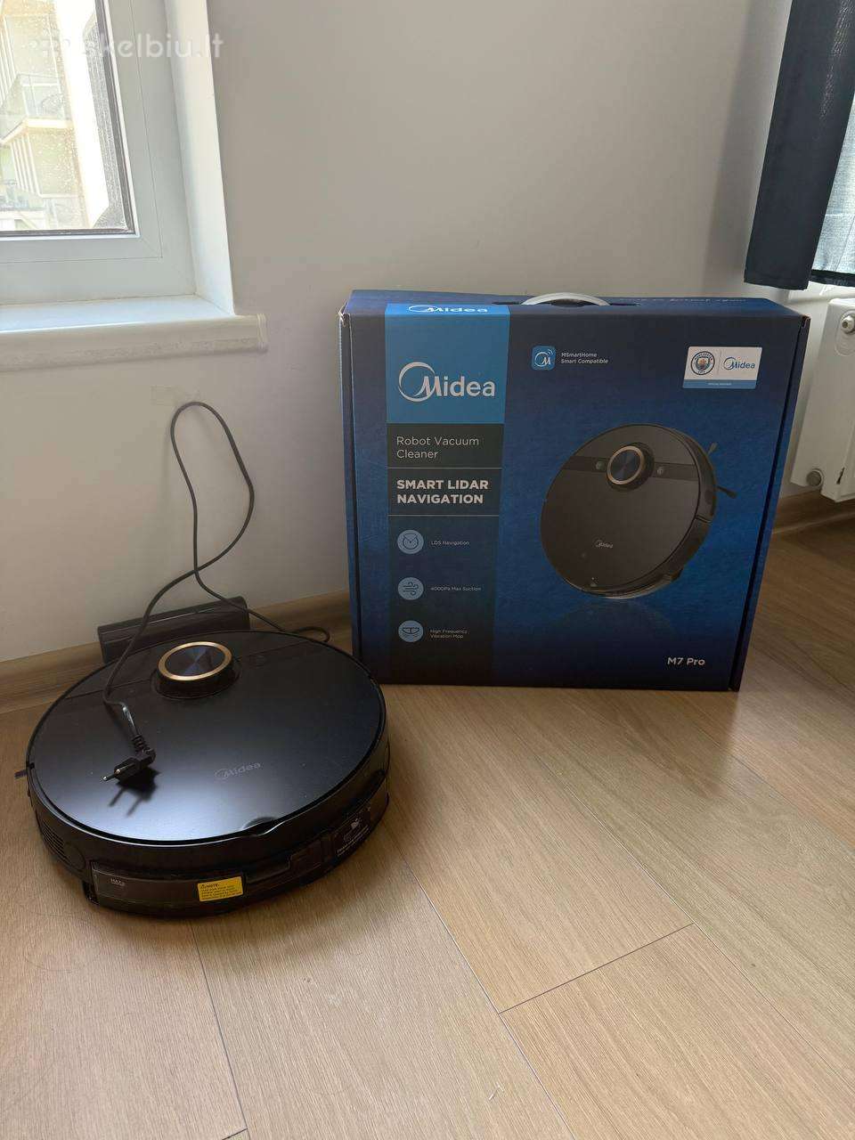 Dulkių siurblys-robotas Midea M7 Pro, Su plovimo f
