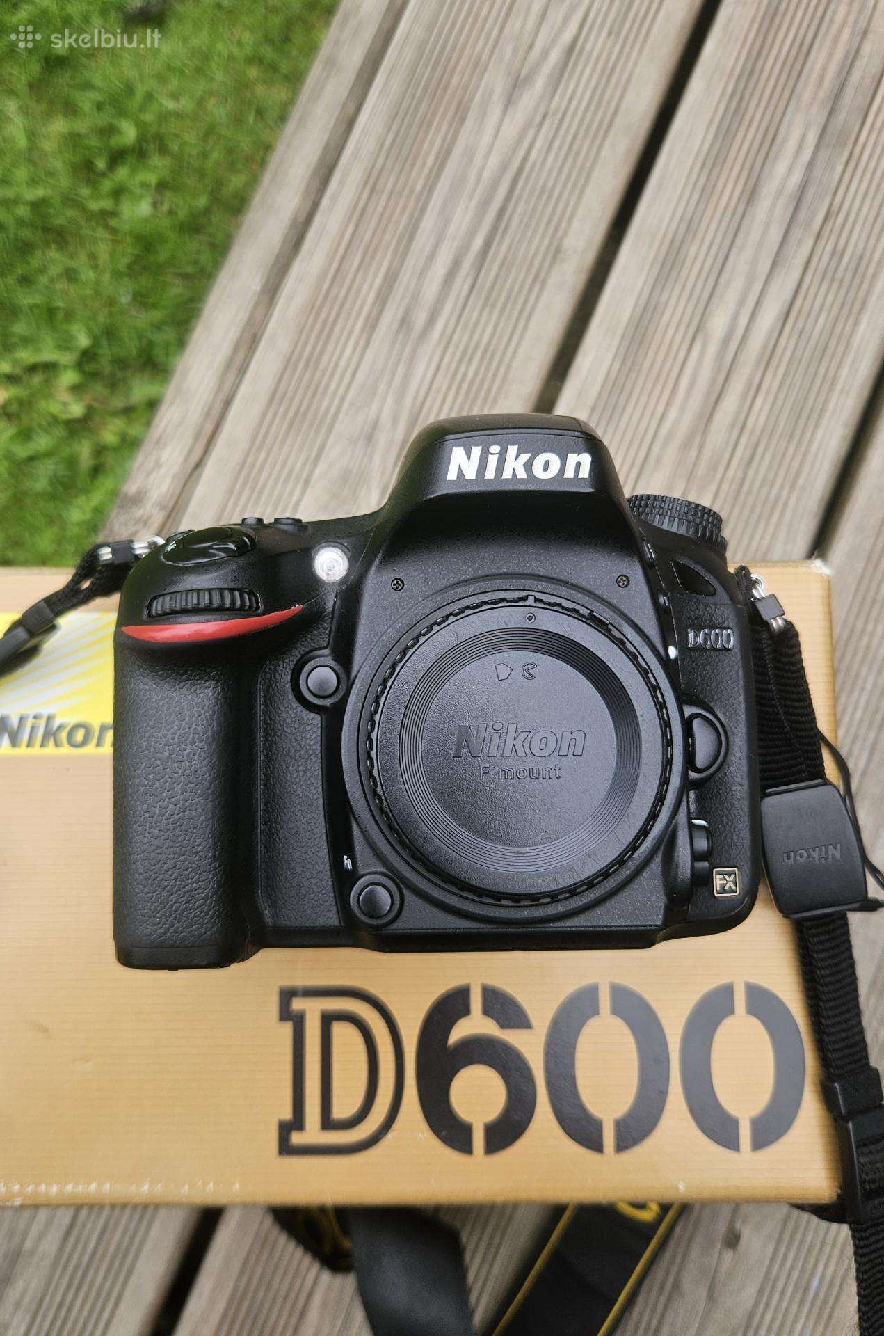 Nikon D600 Full Frame fotografijos komplektas
