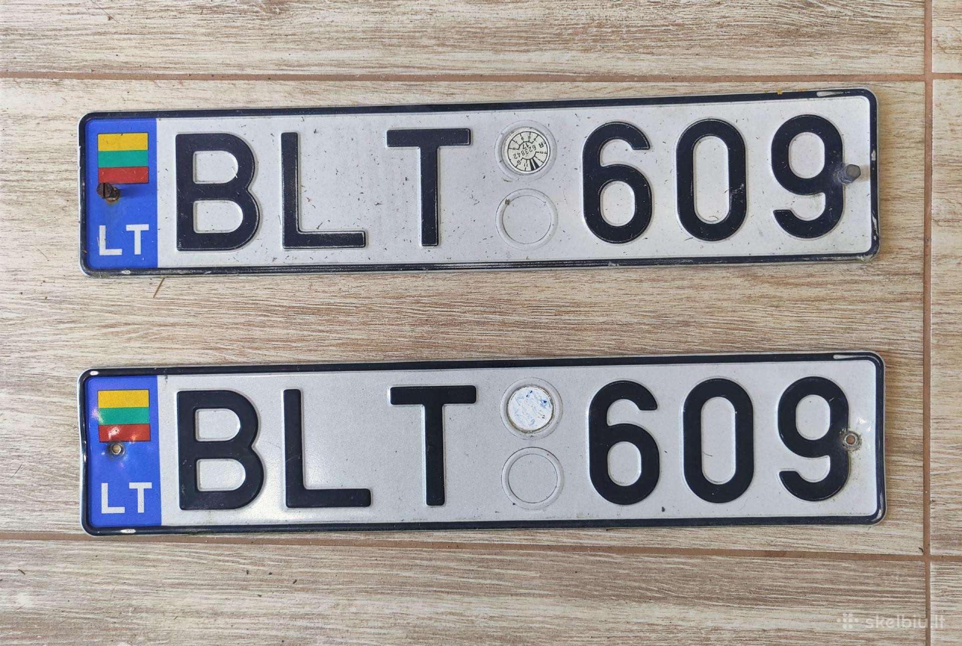 Iškirtiniai numeriai Blt609