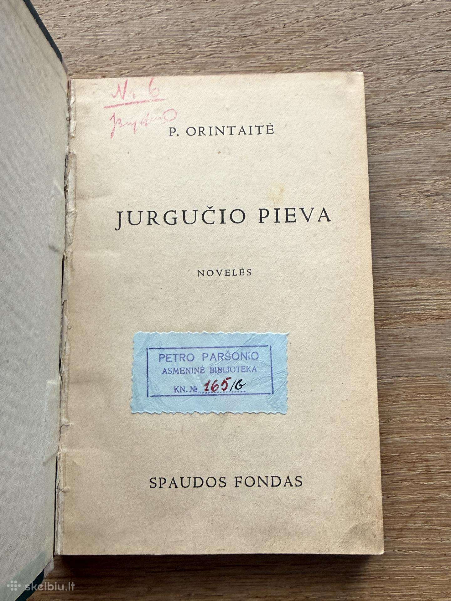 Jurgučio pieva 1938 m.