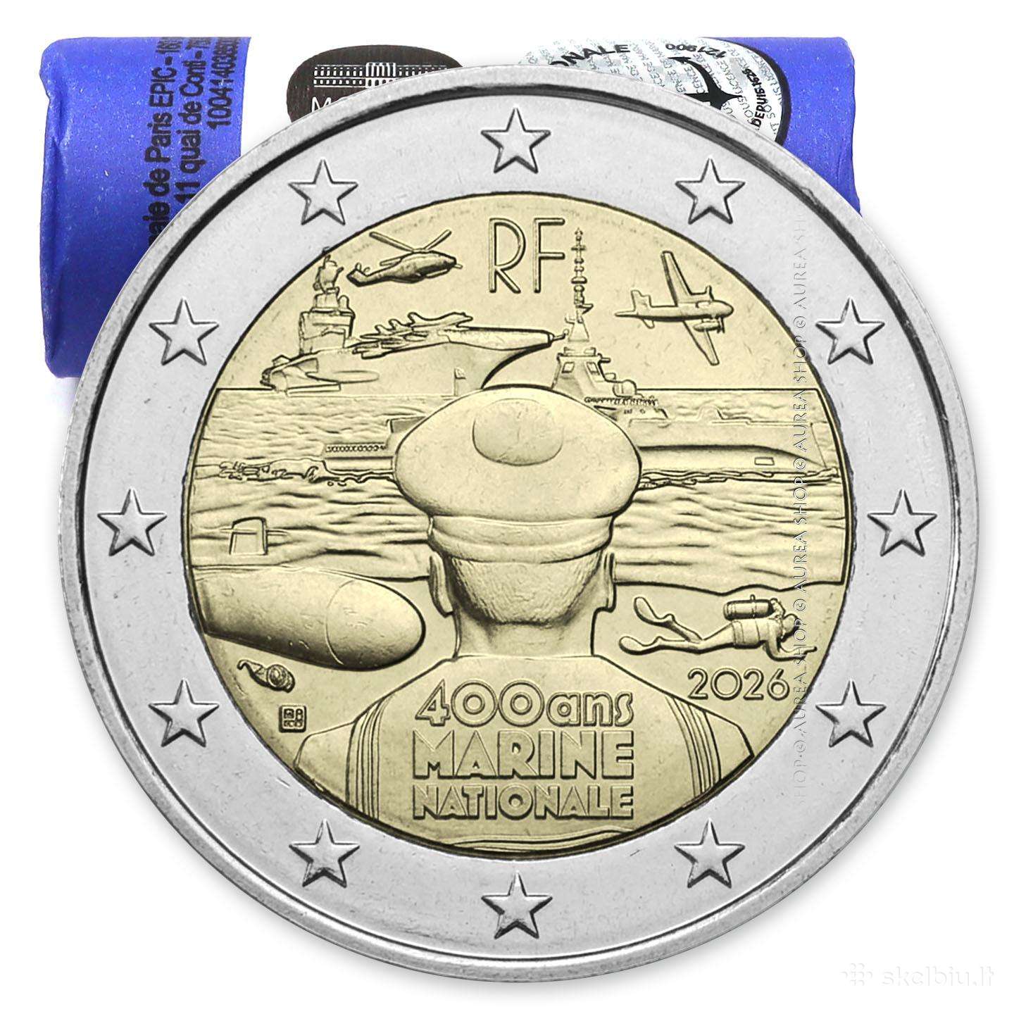 Naujos 2026 Prancūzijos 2€ monetos!