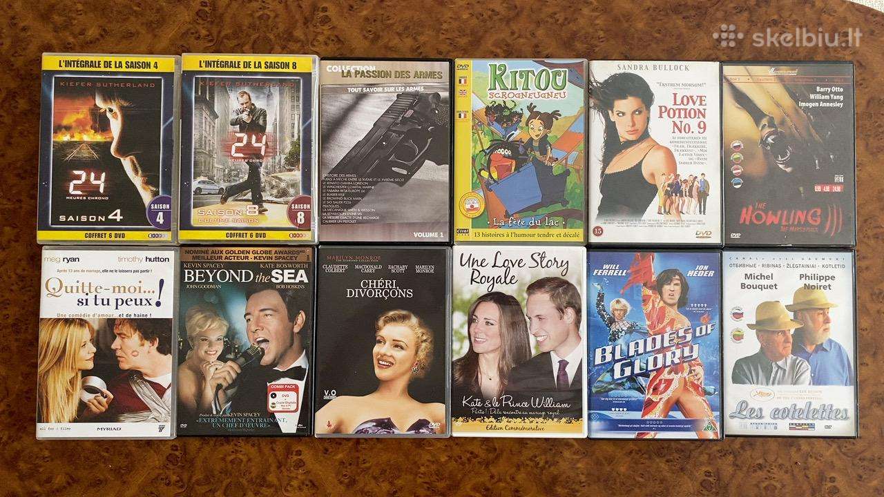 Dvd filmu diskai
