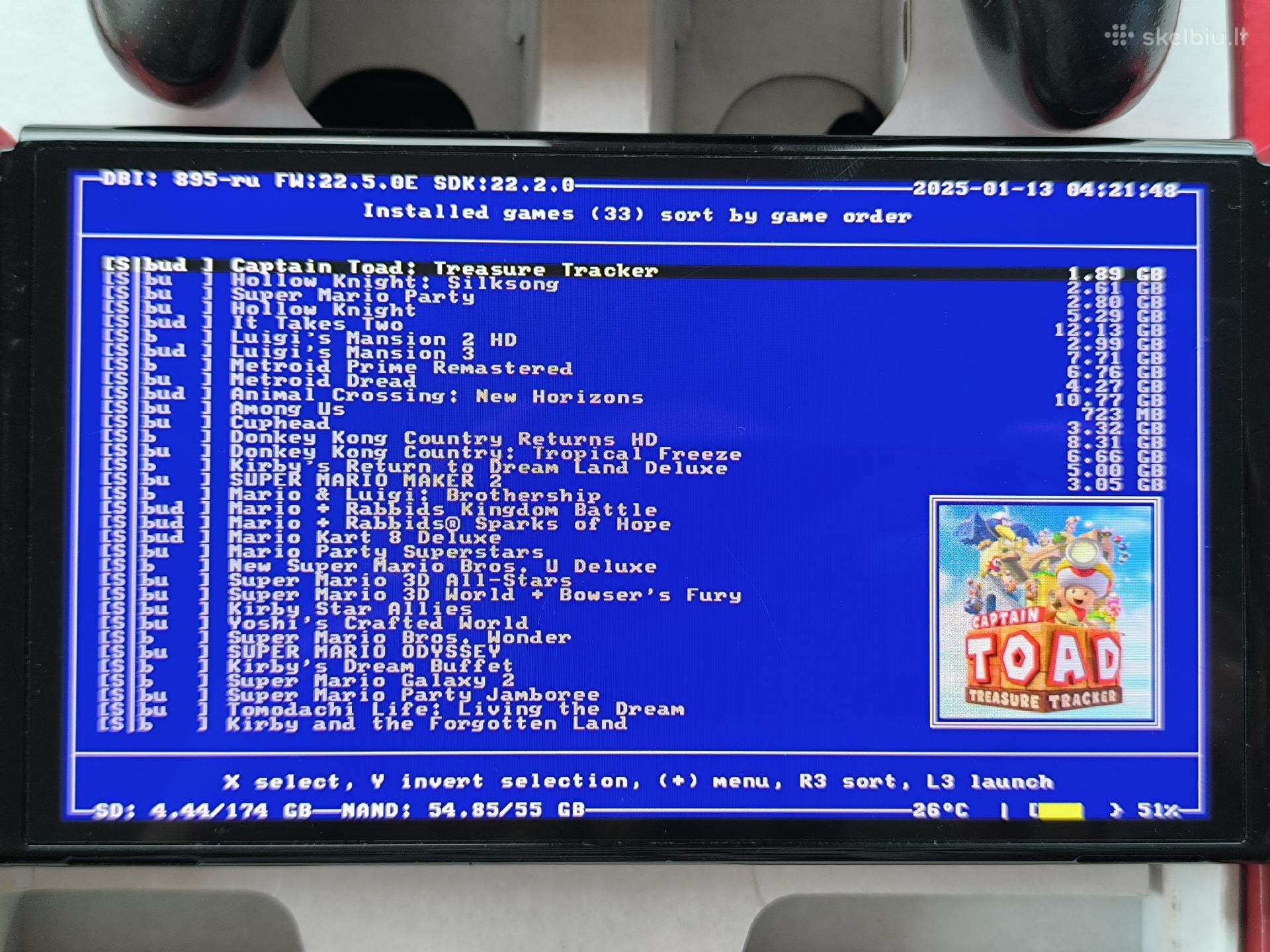 Atrištas Nintendo Switch Oled 256gb Mario Red