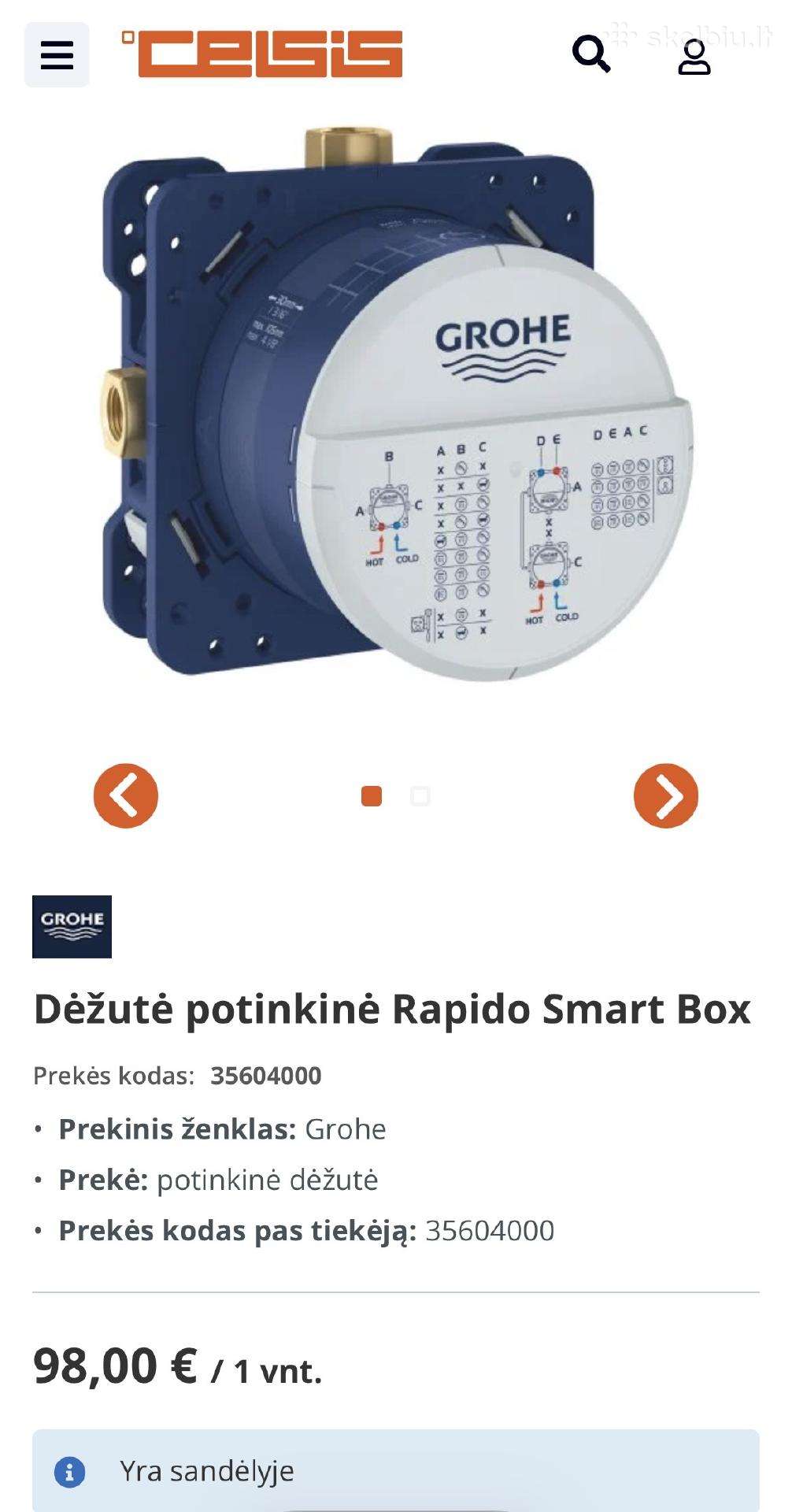 Grohe potinkinis