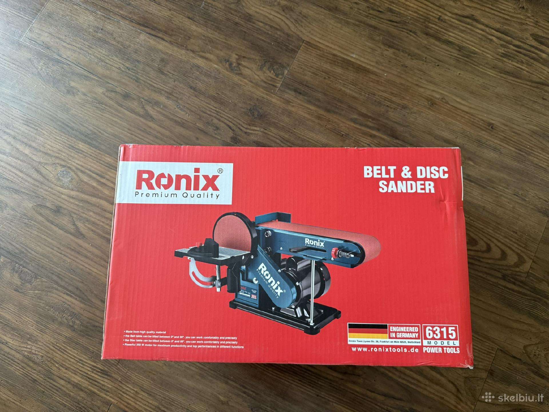 Juostinis diskinis šlifuoklis Ronix