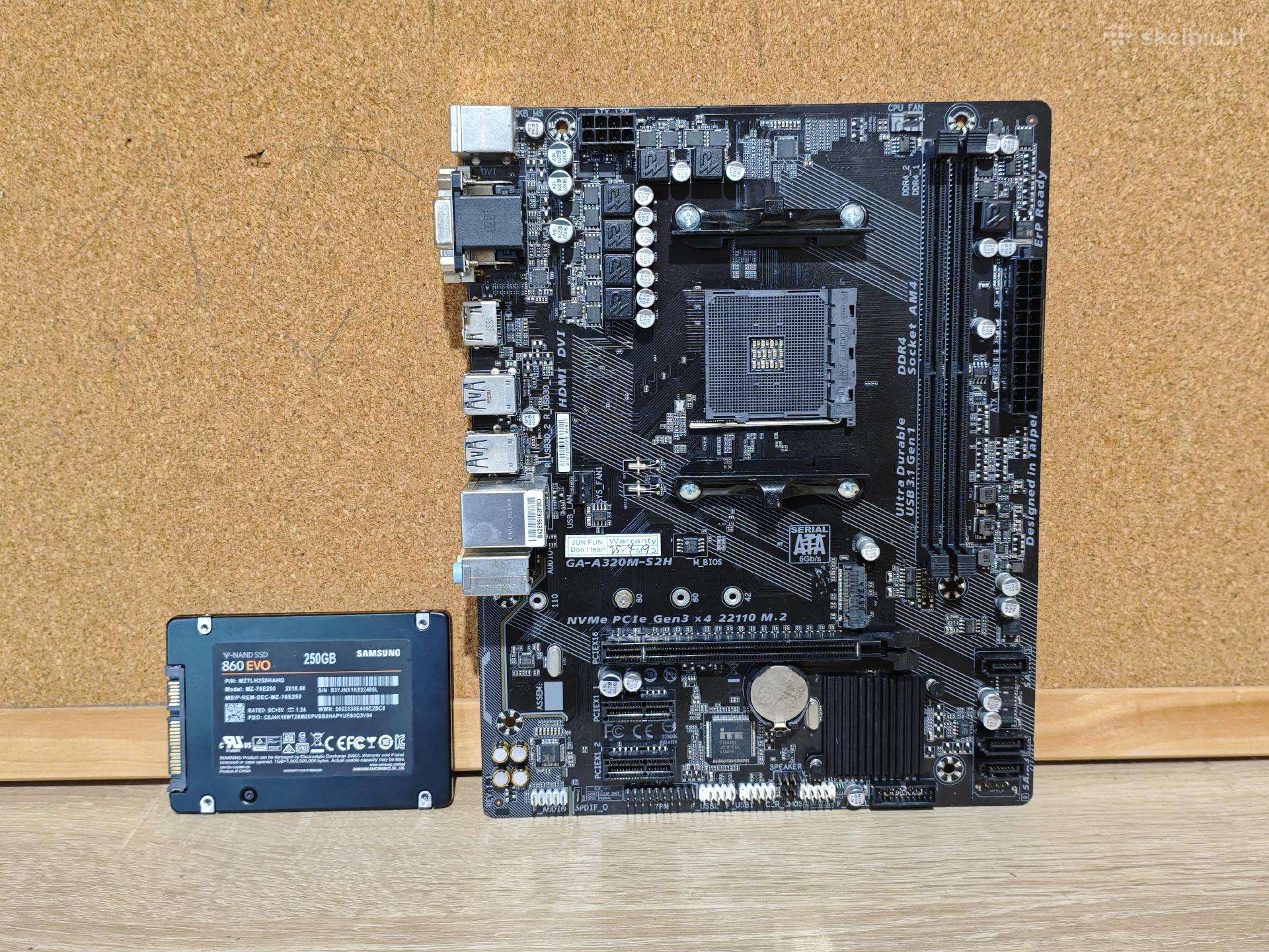 Am4 A320 + Samsung 860 EVO 256gb SSD