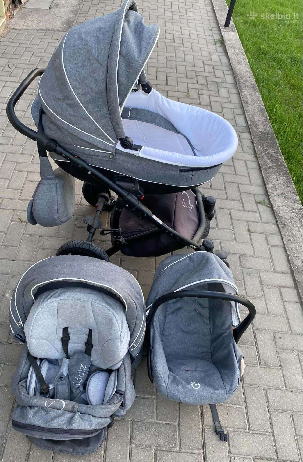 Vaikiškas trijų dalių vežimėlis Tutis