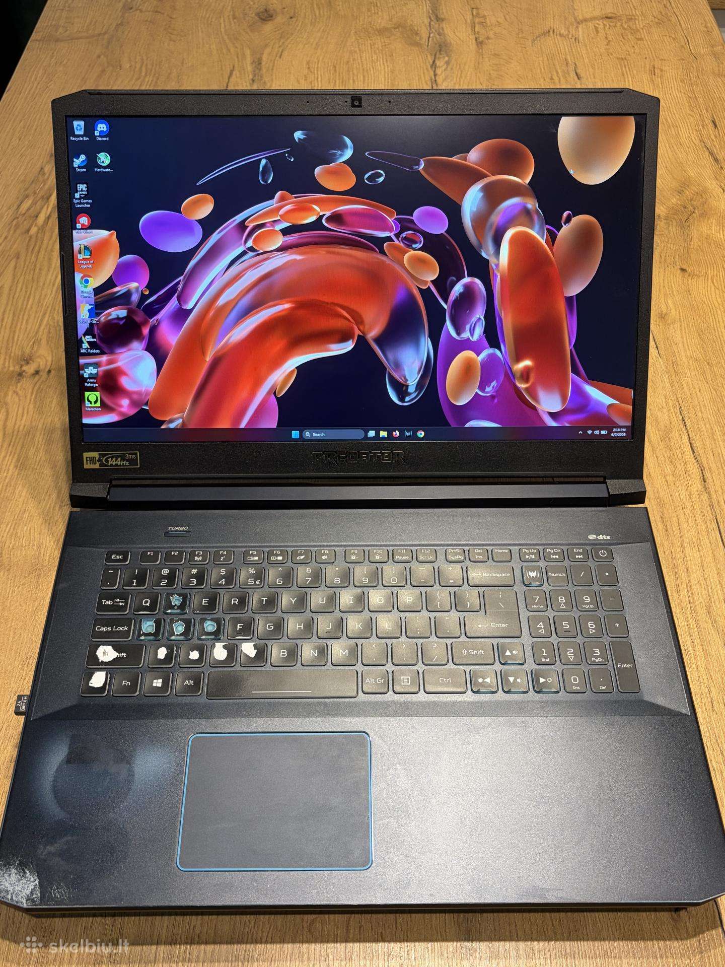 Acer Predator Helios 300 Rtx 2060 32gb 144hz