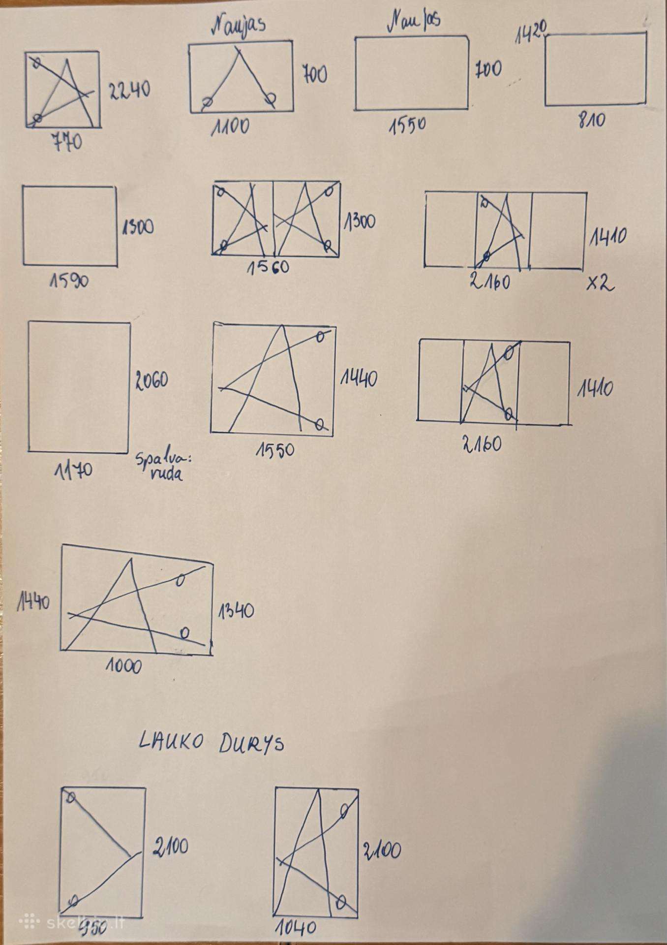 Parduodami plastikiniai langai ir lauko durys.