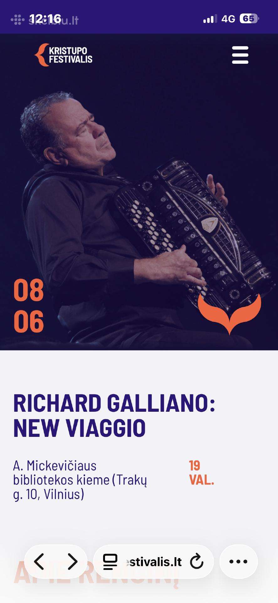 2 bilietai Kristupo vasaros festivalis