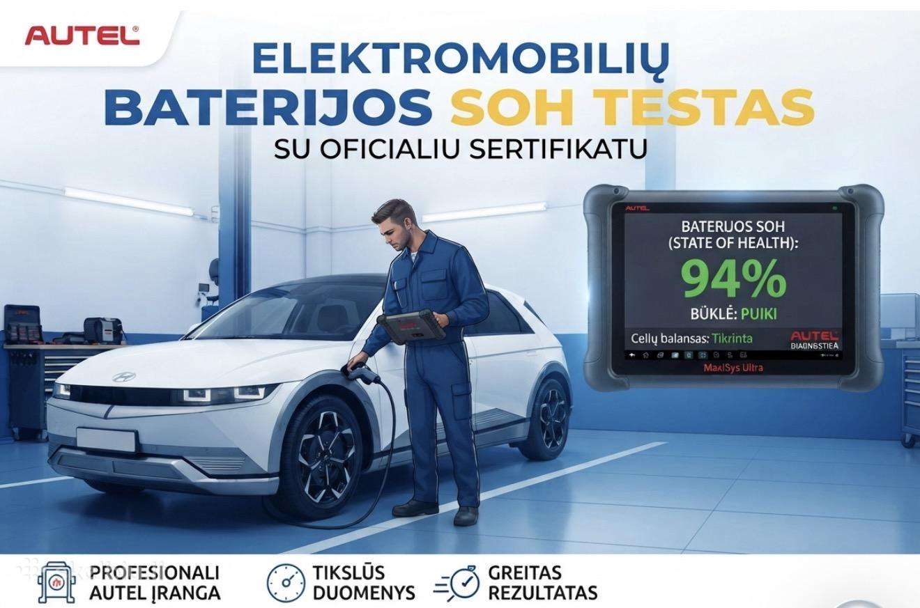 Elektromobilių Hibridų Soh baterijos testas