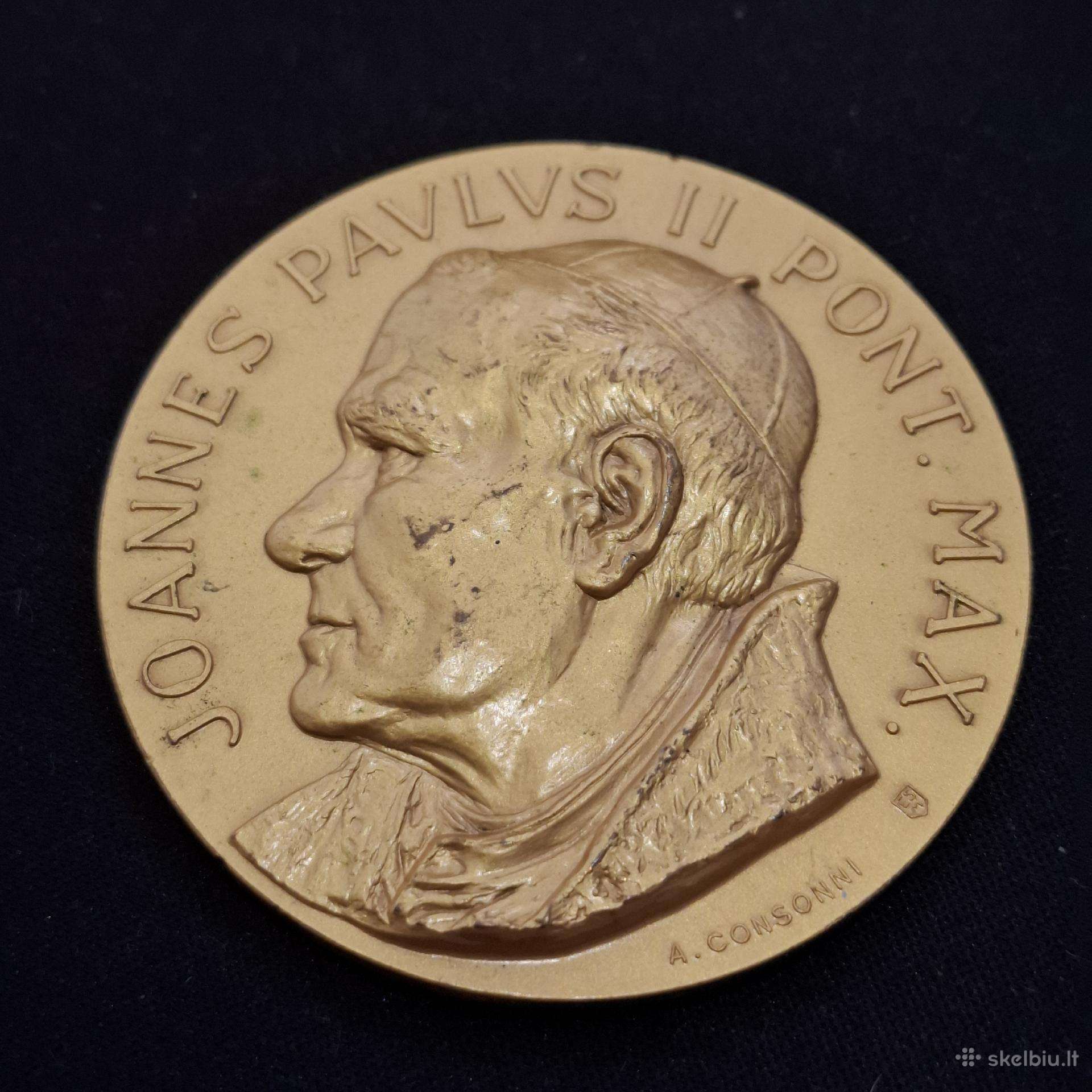 Pasidabruotas medalis Šv. Jonas Paulius II