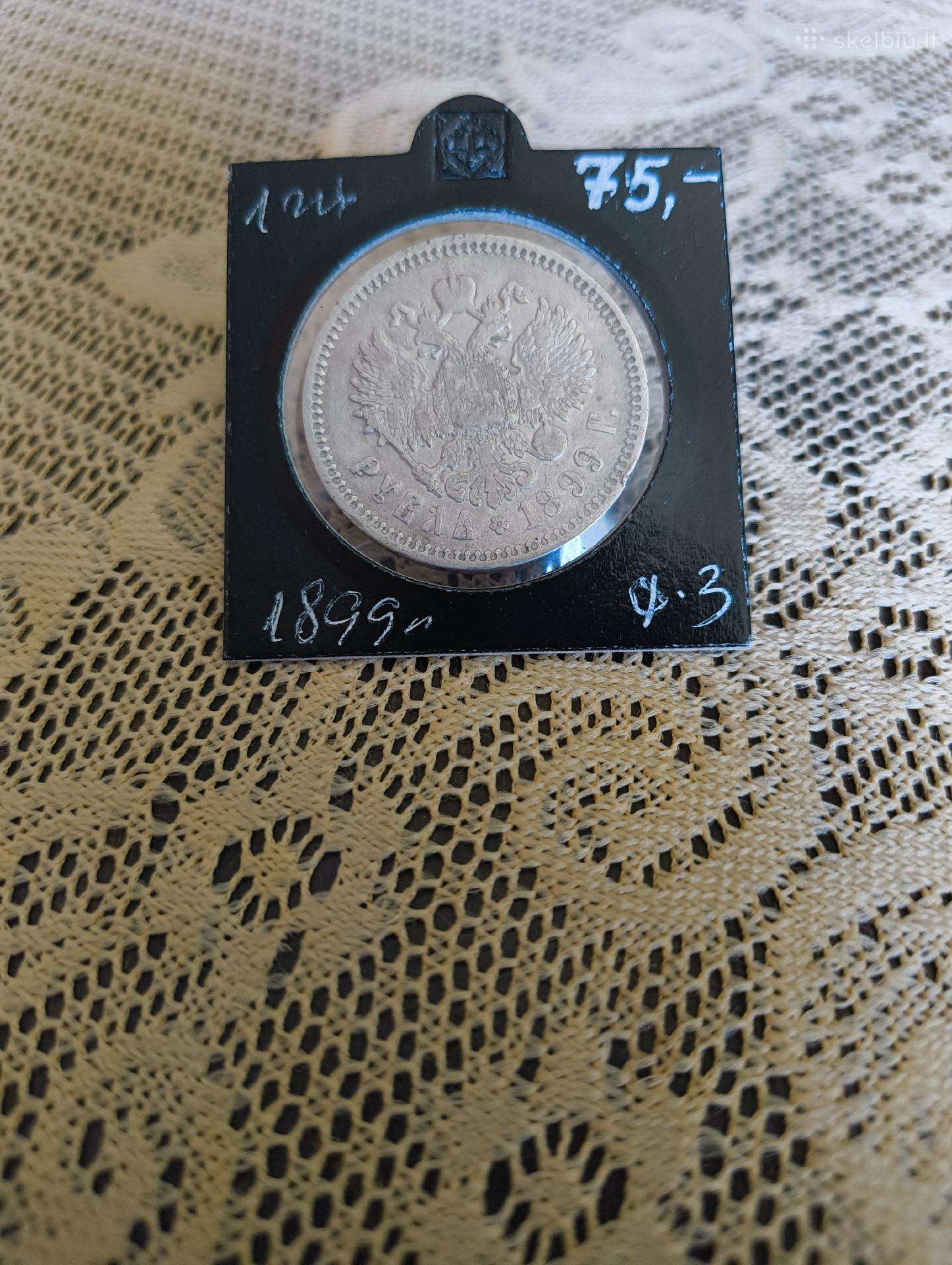 Sidabras 900. Caro Rublis.originalas. Gero Stovio