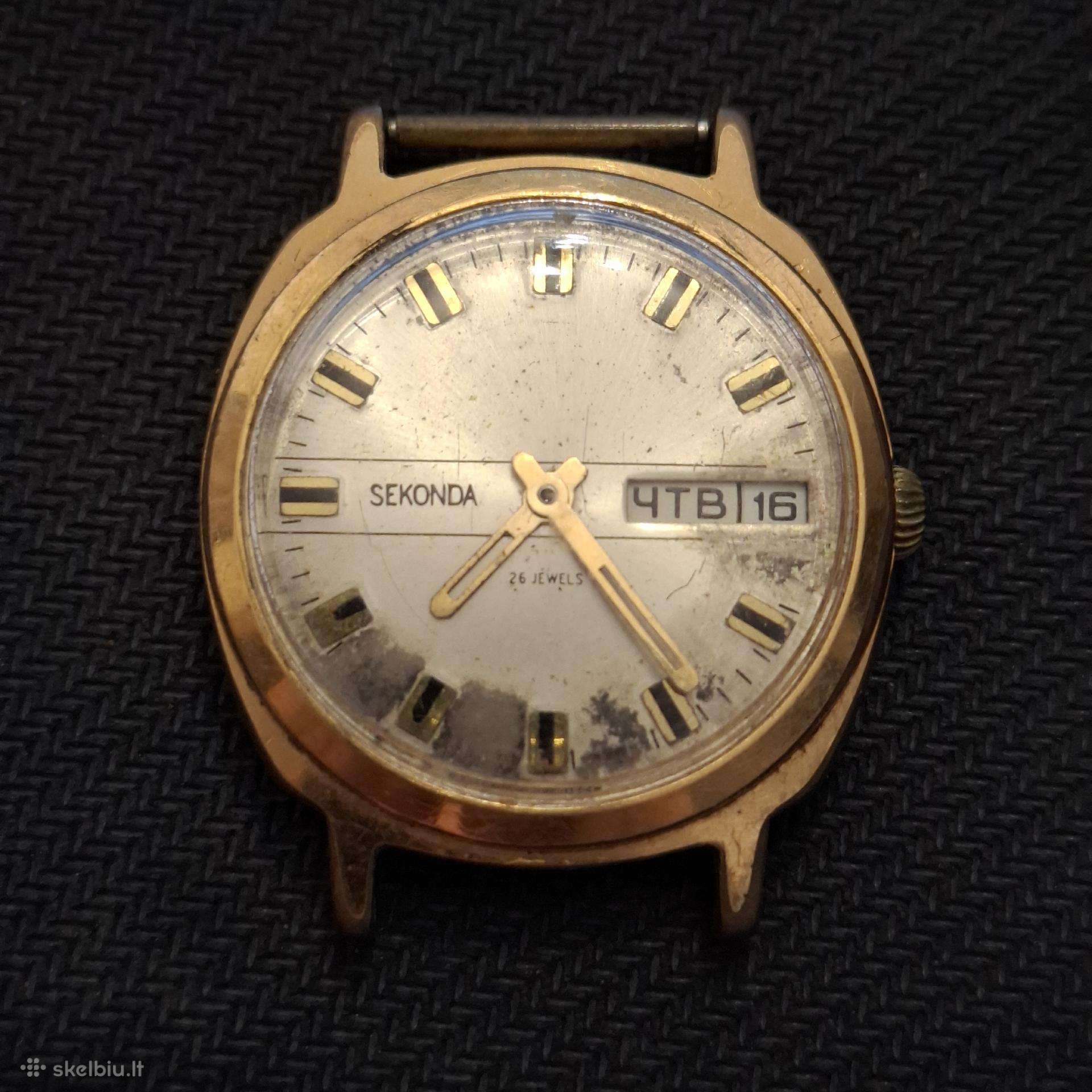 Vintažinis laikrodis Sekonda 26 jewels