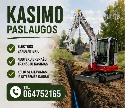 Mini Ekskavatorius, Apsvietimas Kasimo Darbai
