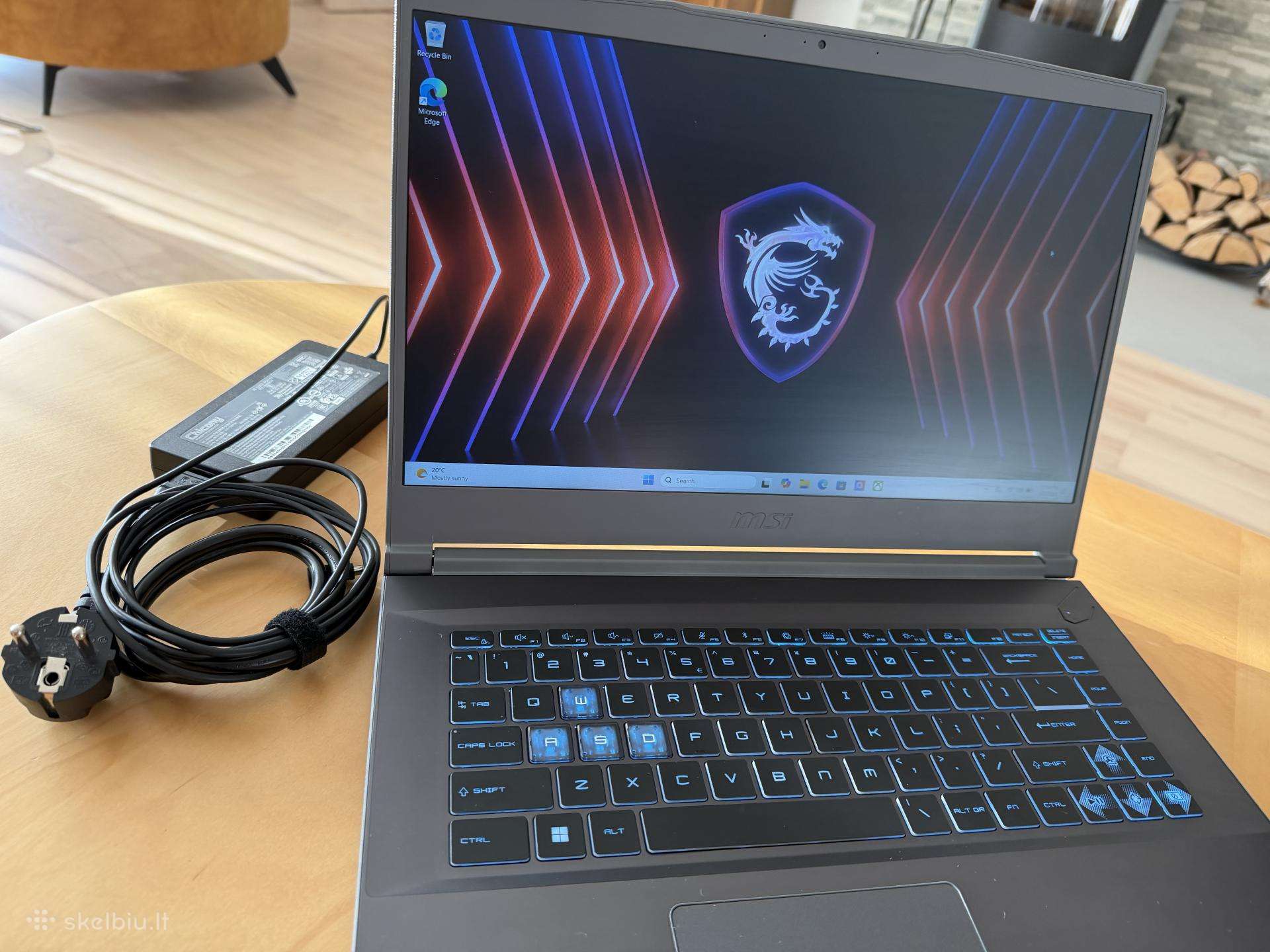 Msi Thin nešiojamas kompiuteris.