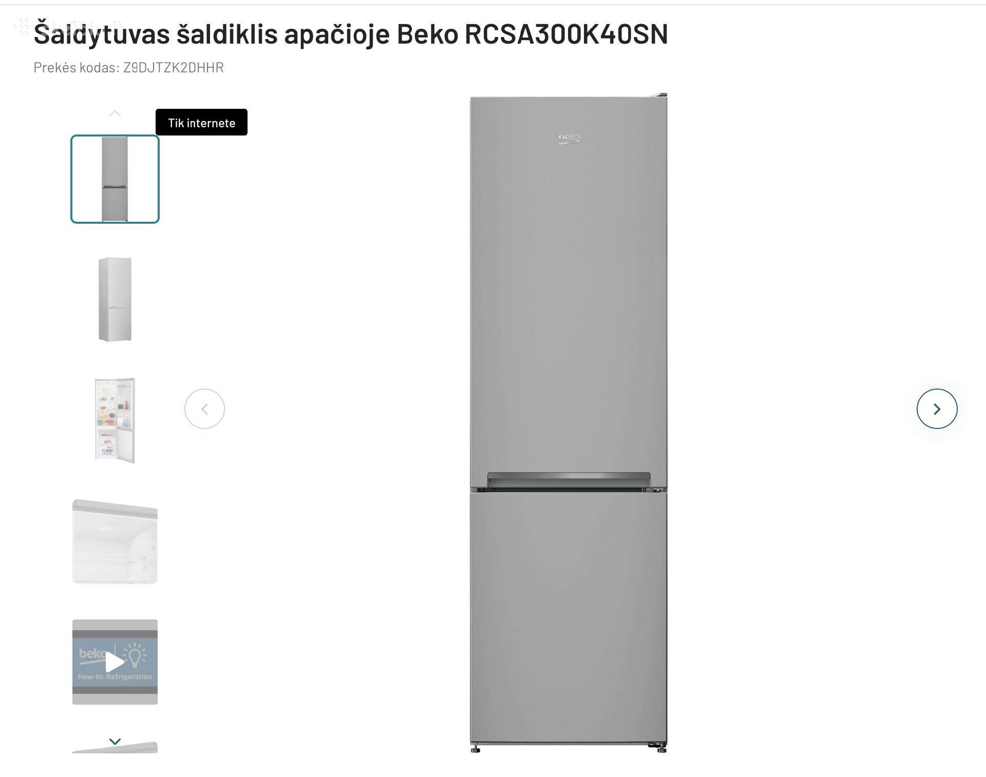 Beko šaldytuvas