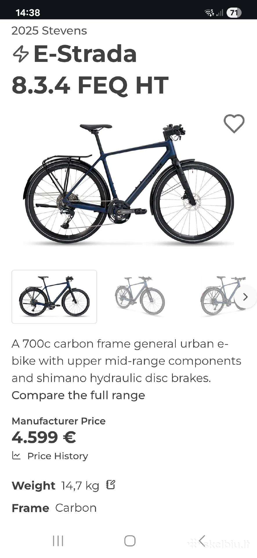 Electric bike Stevens 28″