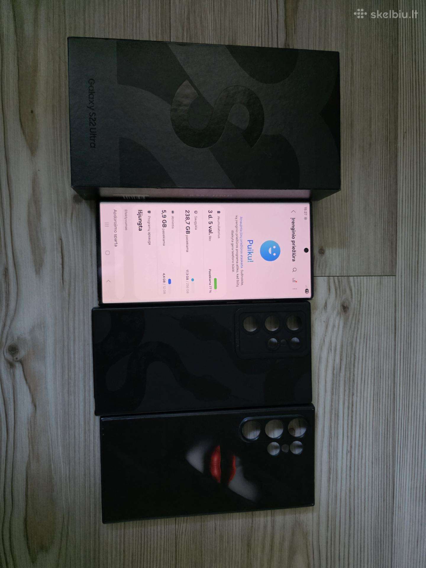 S22 ultra 256 GB 12 RAM