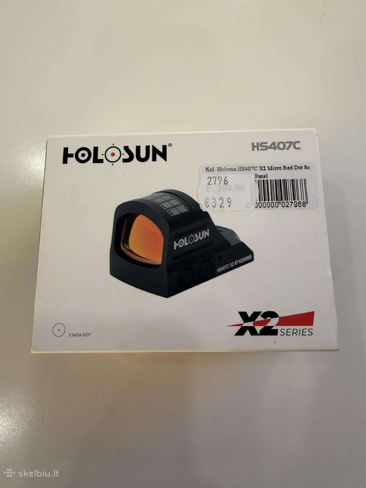 Holosun Hs407c X2 Red Dot – naujas