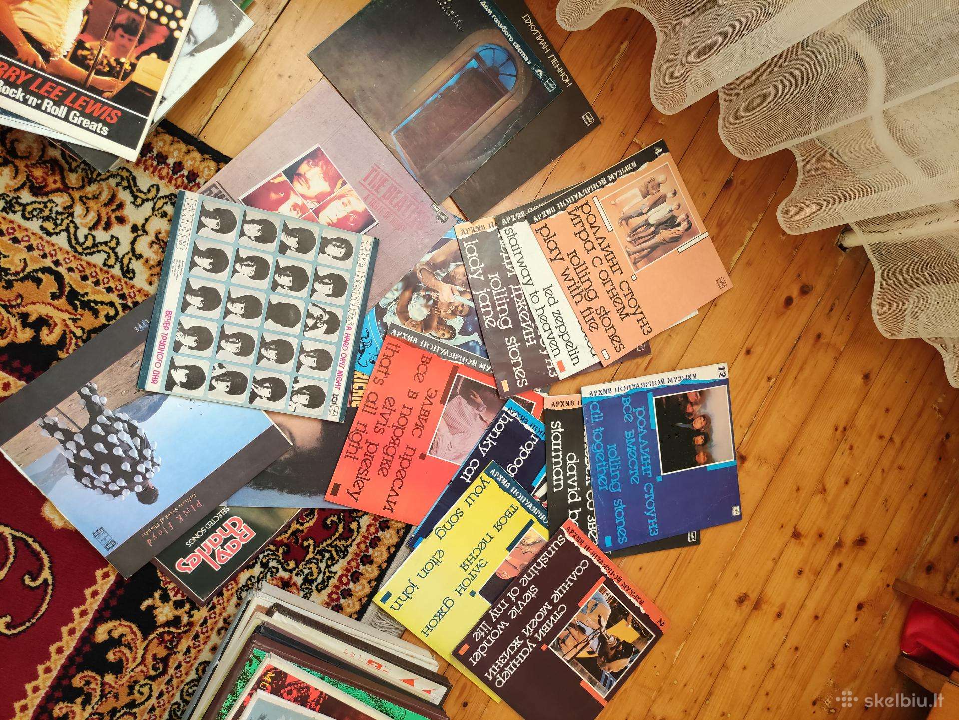 Vinilinės plokštelės ir patefonas